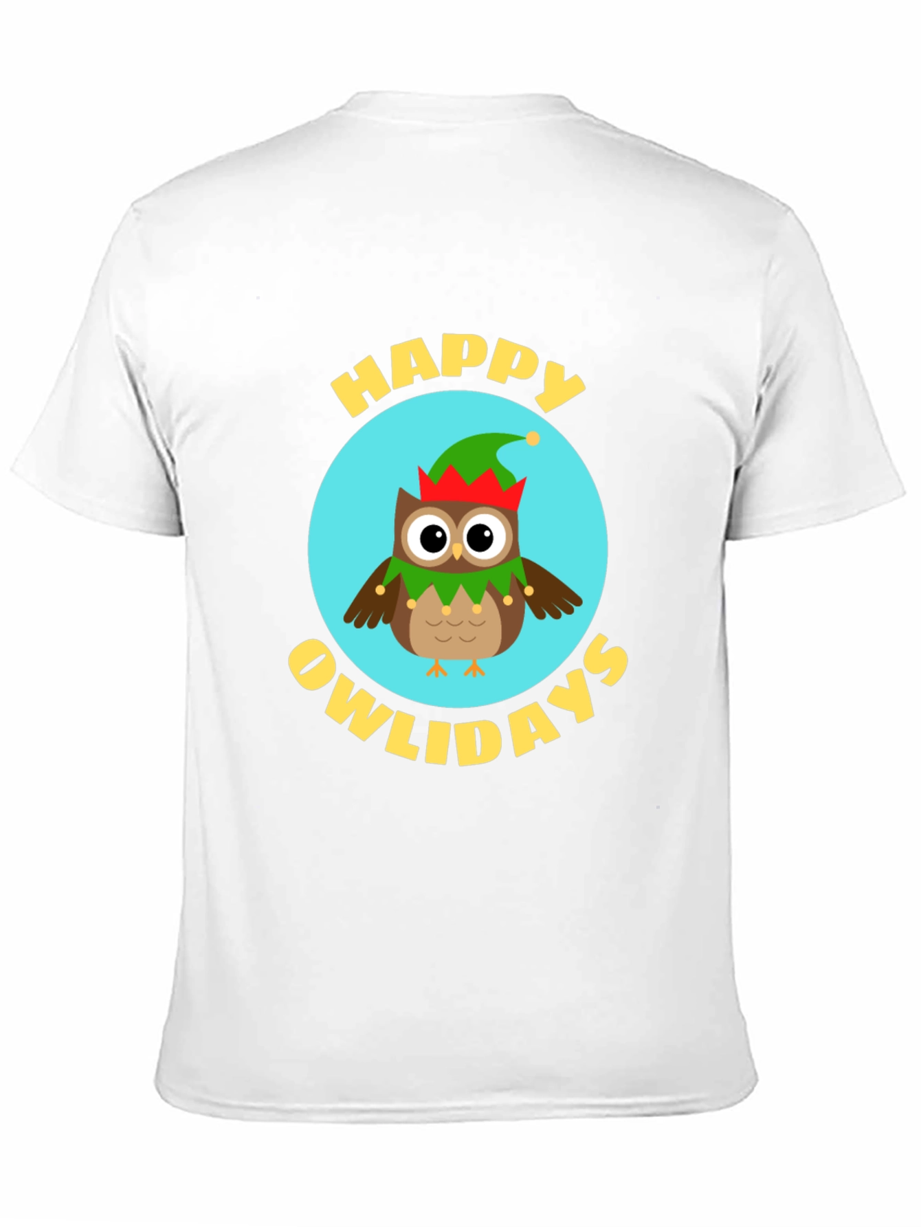 Black Happy Owlidays T-Shirt view 11