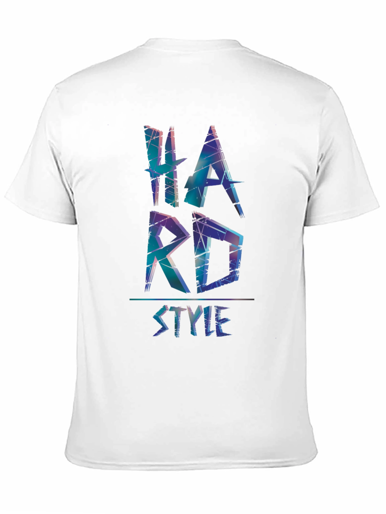 Black Hard Style Graphic Print Black T-Shirt view 11