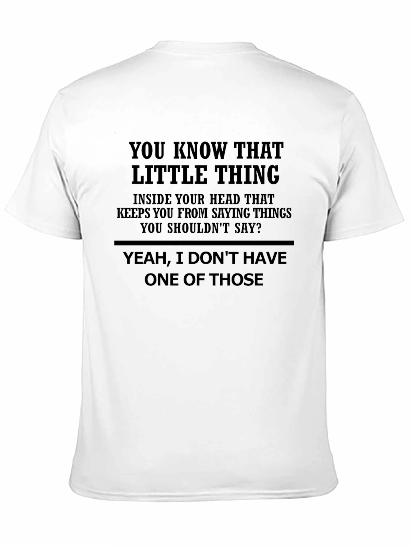 Black Funny Graphic Tee - I Don't Have One of Those view 11