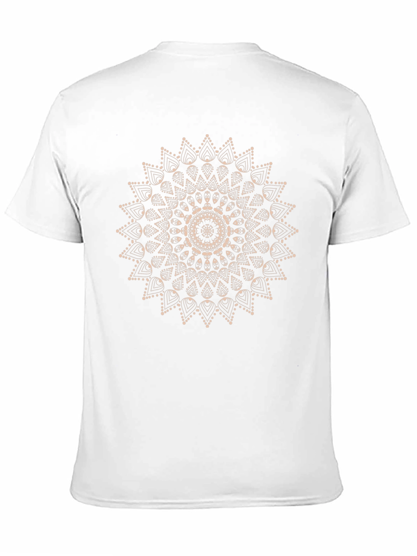 Black Mandala Print Black T-Shirt view 11