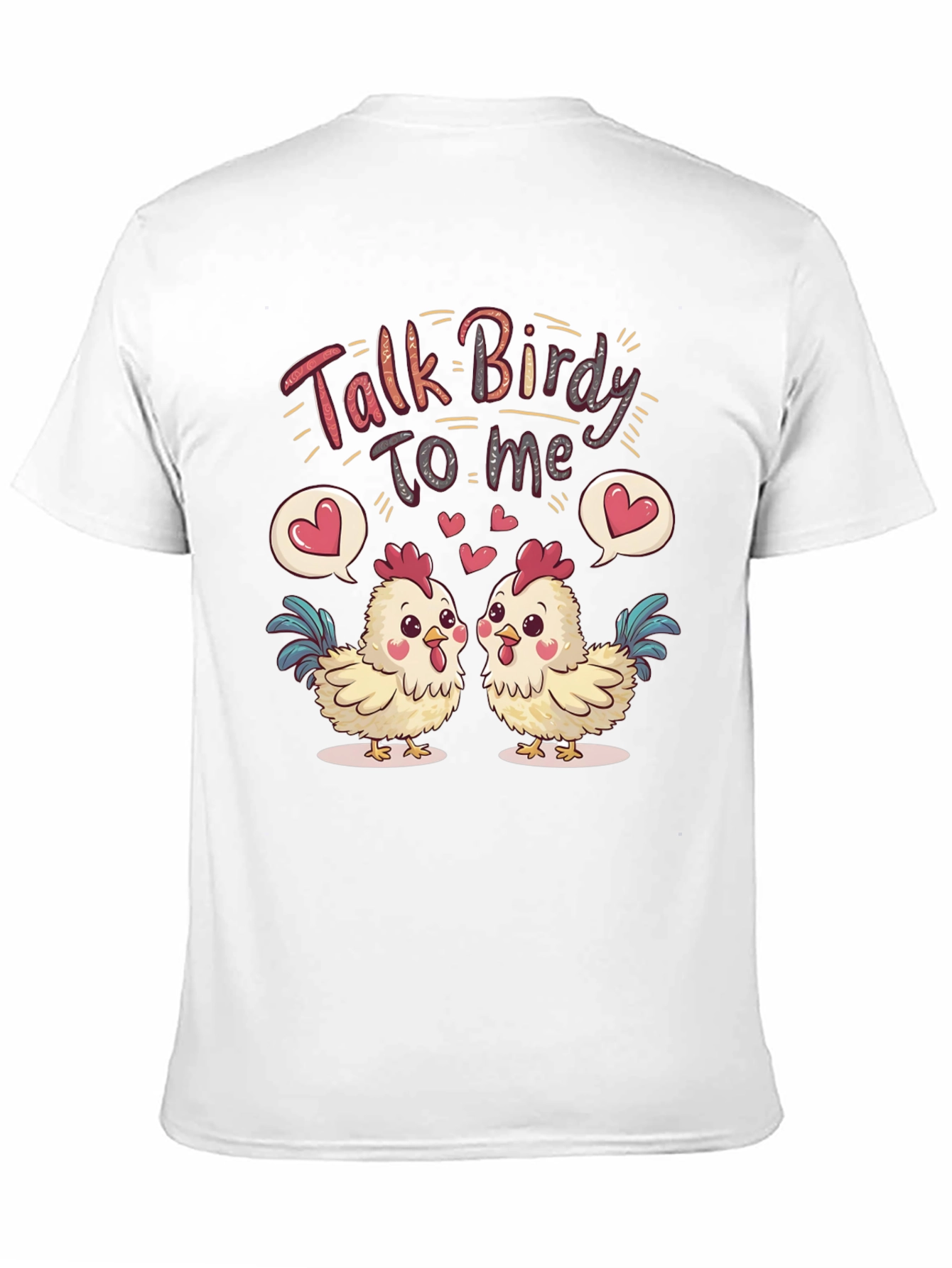 Black Talk Birdy To Me Chicken Graphic Tee view 11