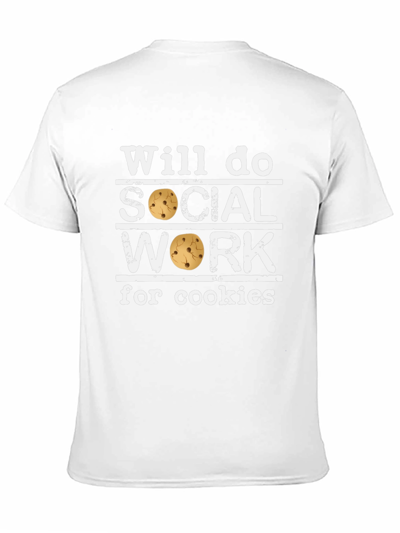 Black Will Do Social Work for Cookies Black T-Shirt view 11