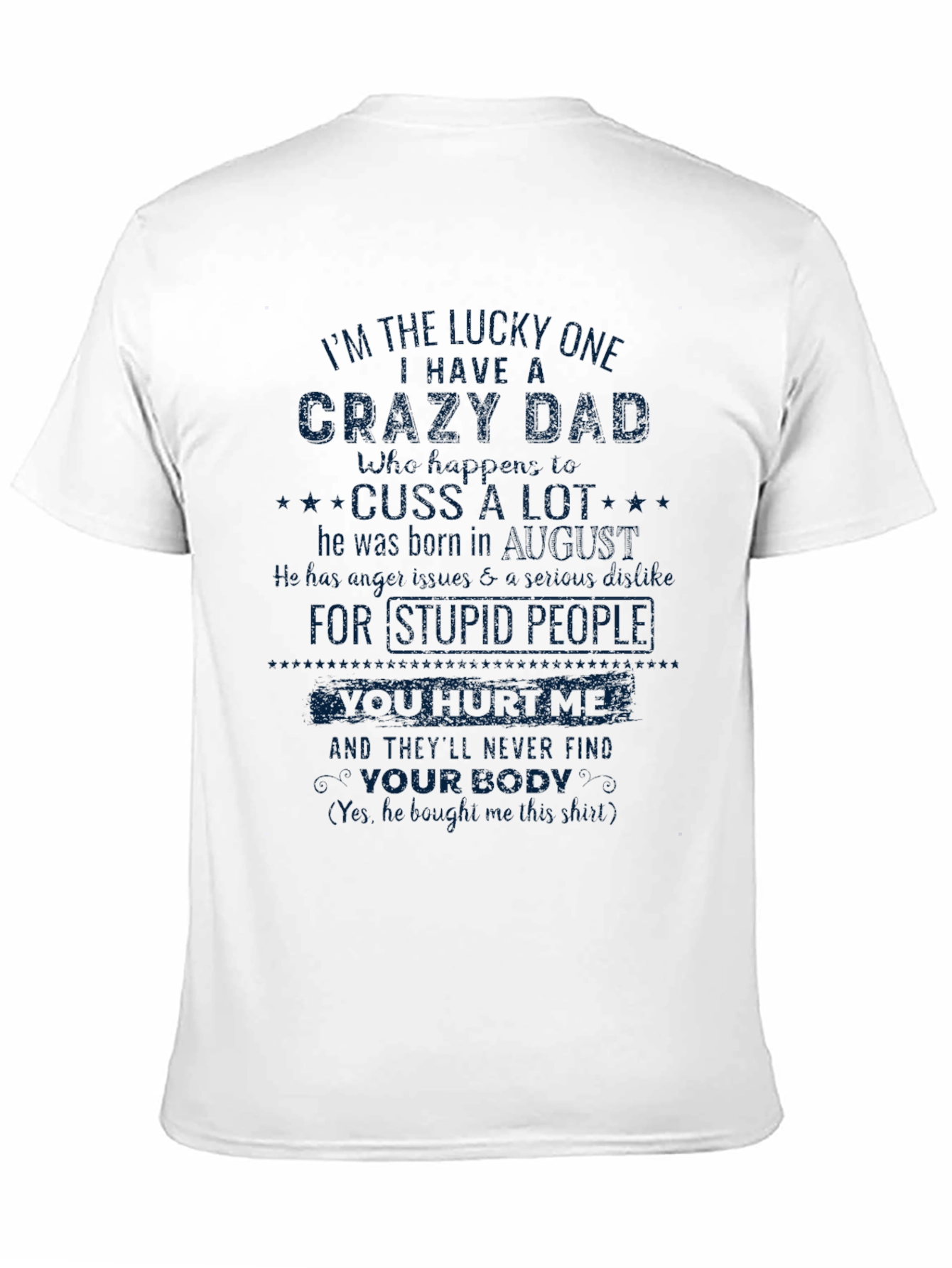 Black Crazy Dad Graphic Tee view 11