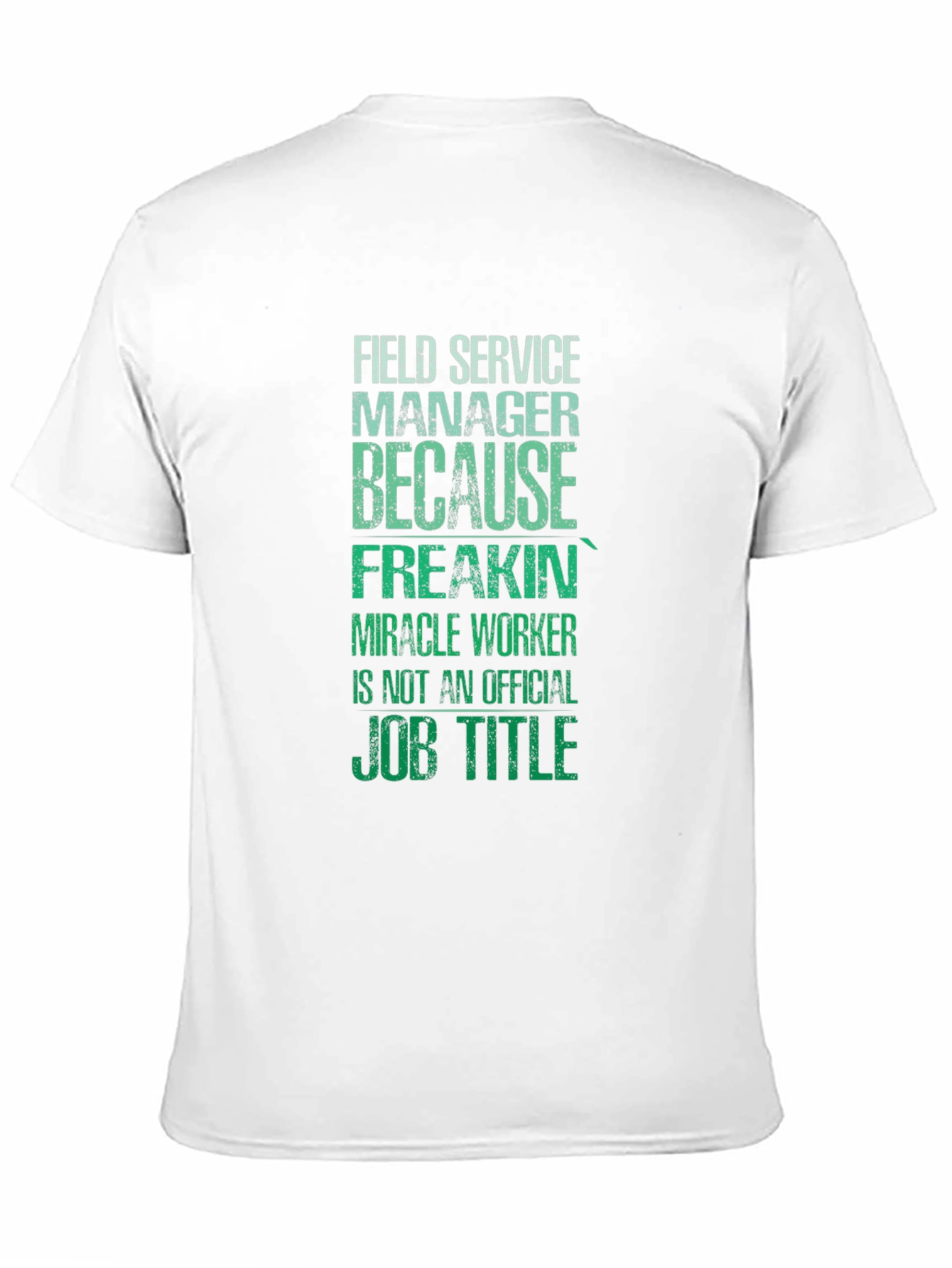 Black Field Service Manager T-Shirt view 11