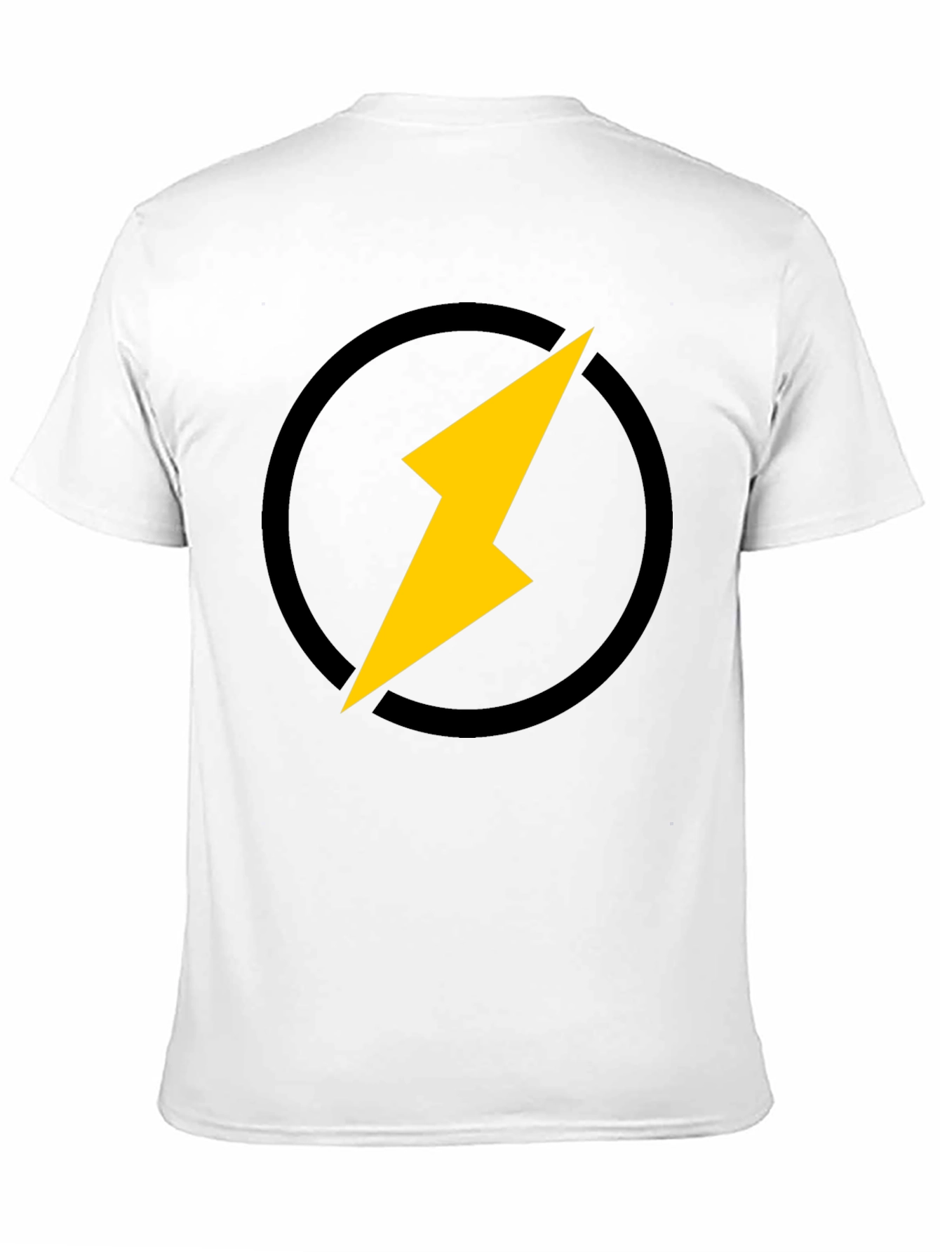 Black Lightning Bolt Graphic Black T-Shirt view 11
