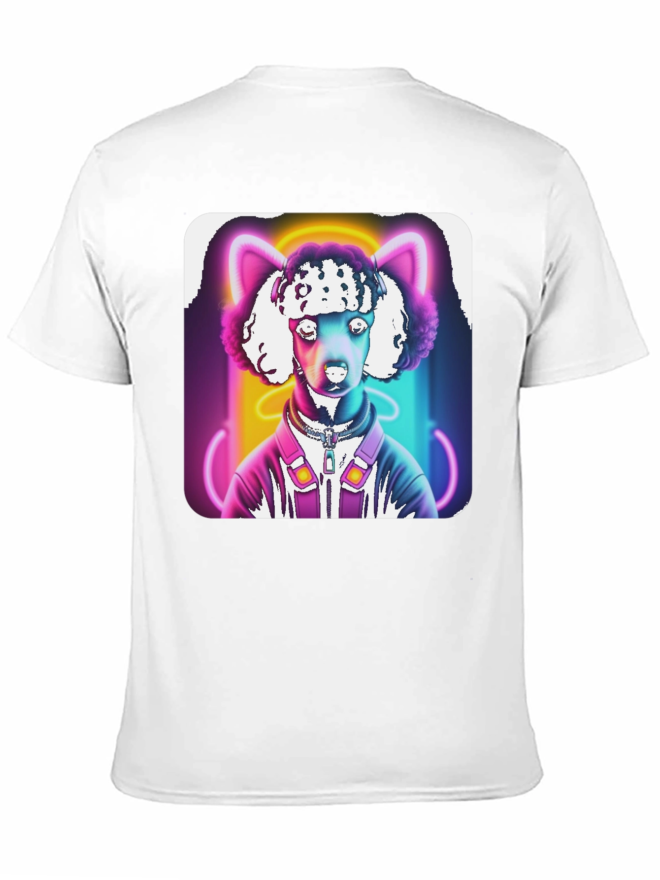 Black Neon Poodle DJ Graphic Tee view 11