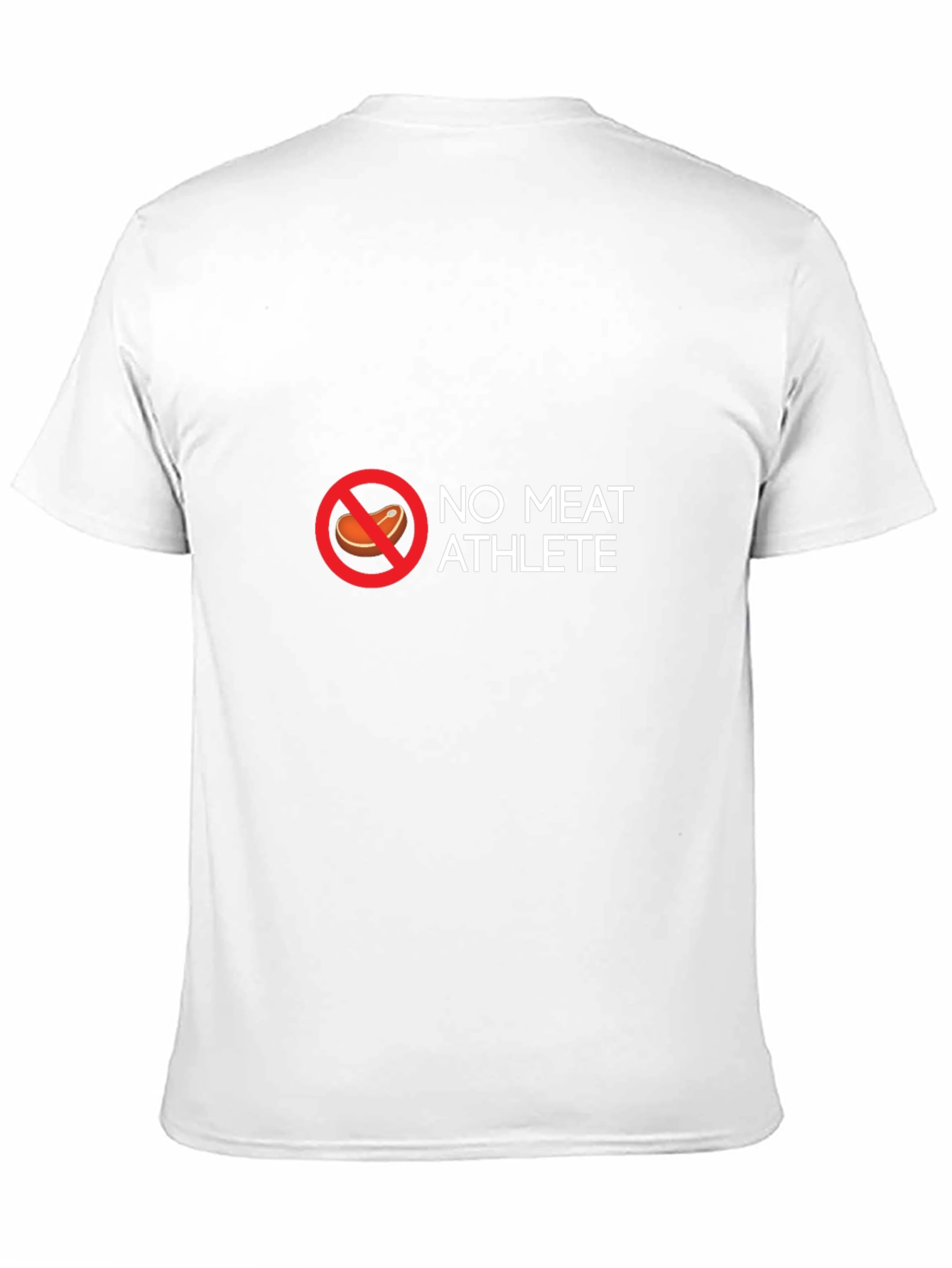 Black No Meat Athlete T-Shirt - Vegan Fitness Apparel view 11