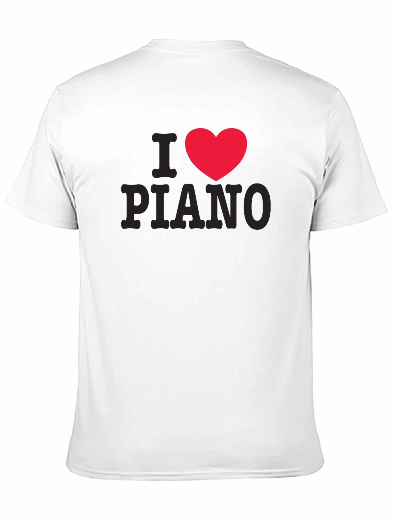 Black I Heart Piano T-Shirt - Music Lover Tee view 11