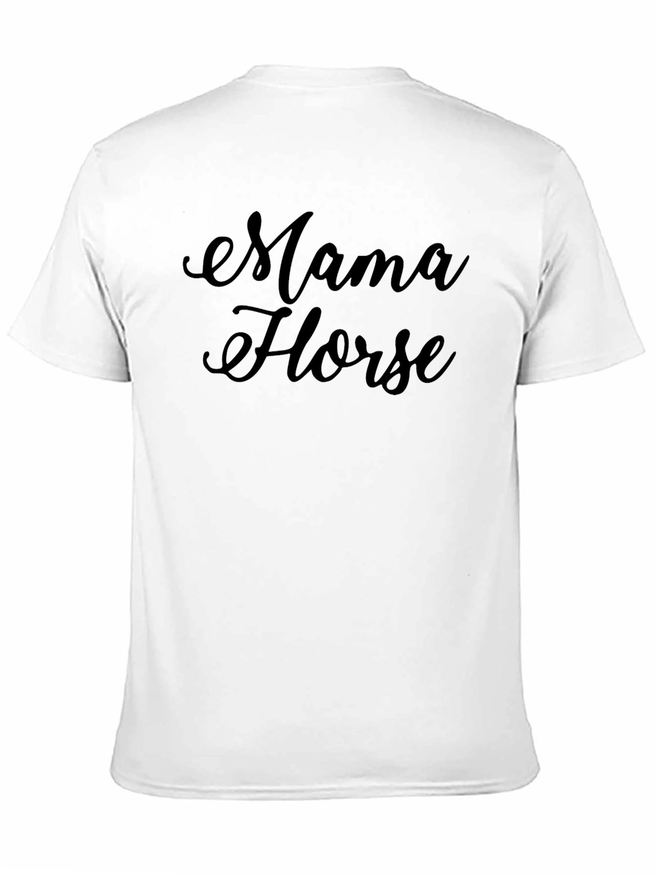 Black Mama Horse Black Cotton Tee view 11