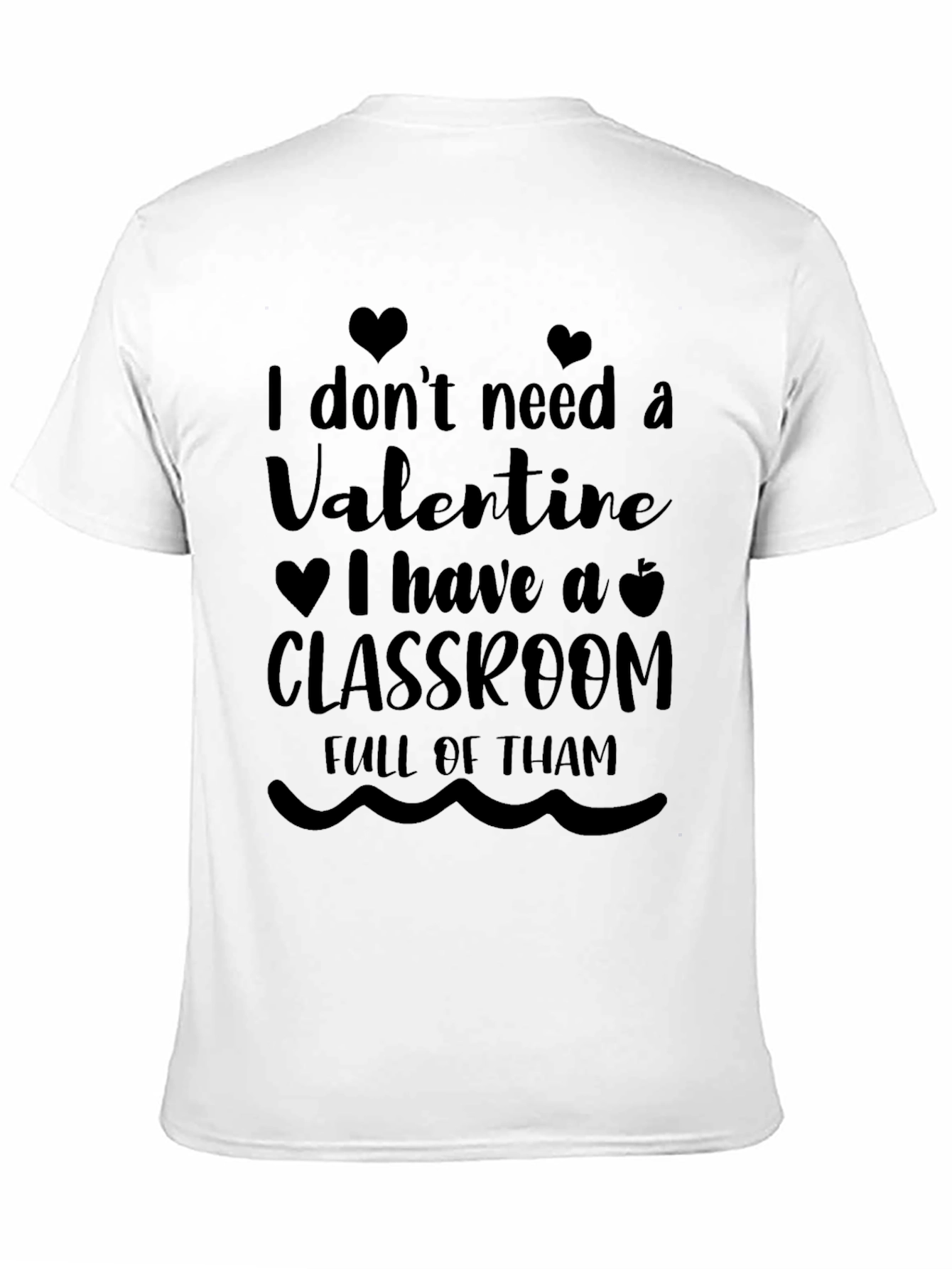 Black Teacher Valentine's Day T-Shirt view 11