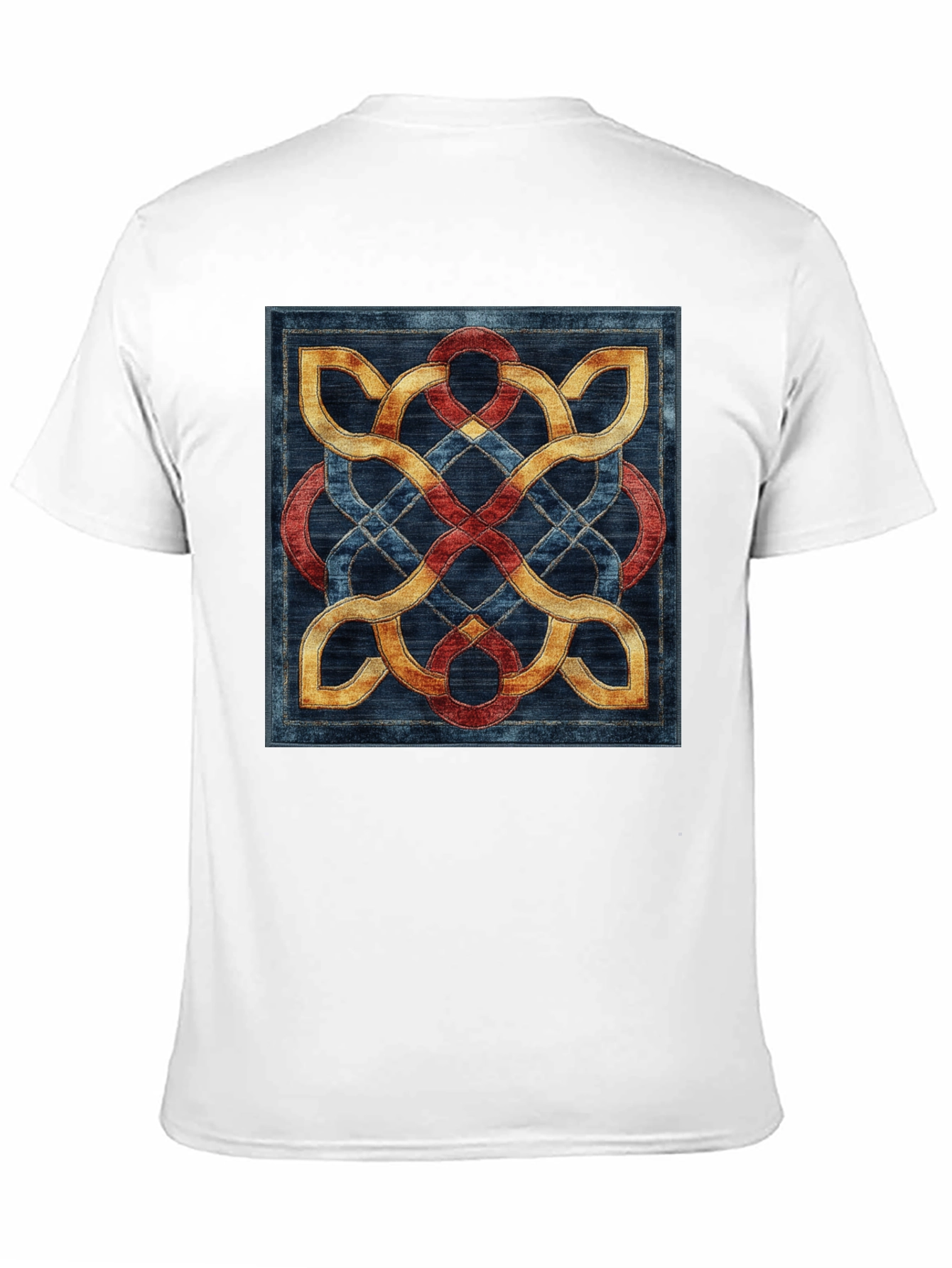 Black Celtic Knot T-Shirt - Intricate Woven Design view 11