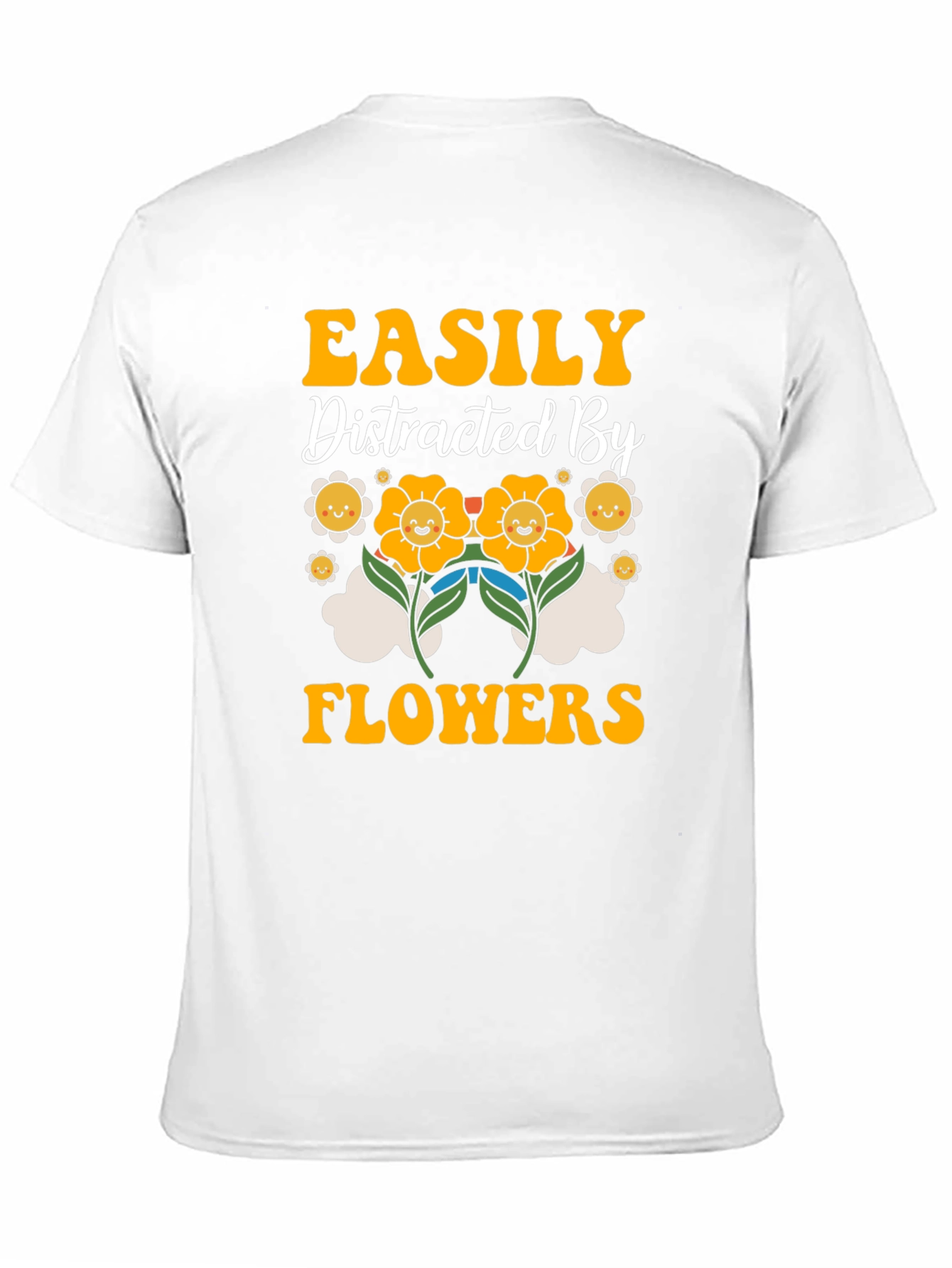 Black Easily Distracted By Flowers Graphic T-Shirt view 11