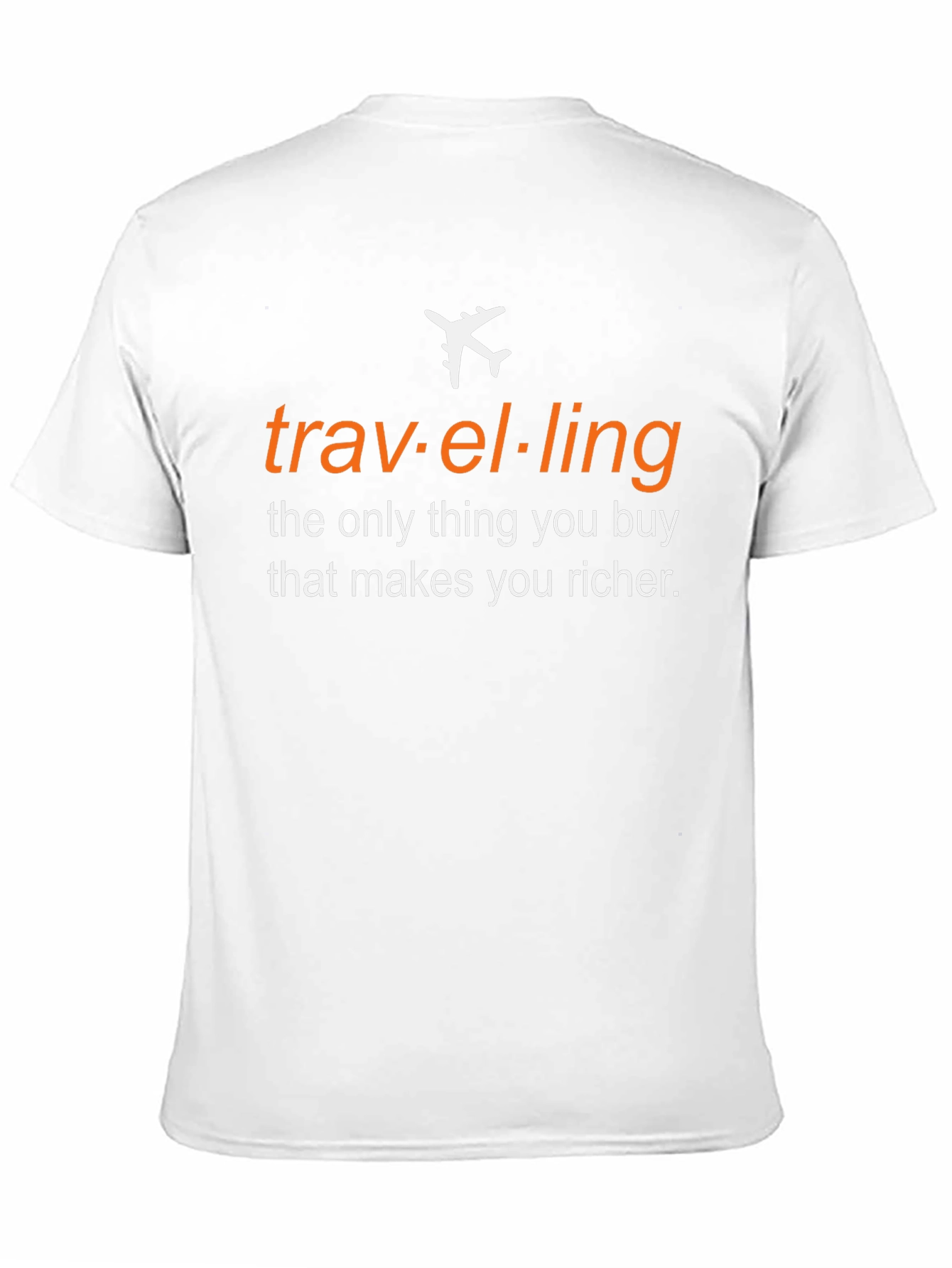 Black Travel Makes You Richer T-Shirt view 11