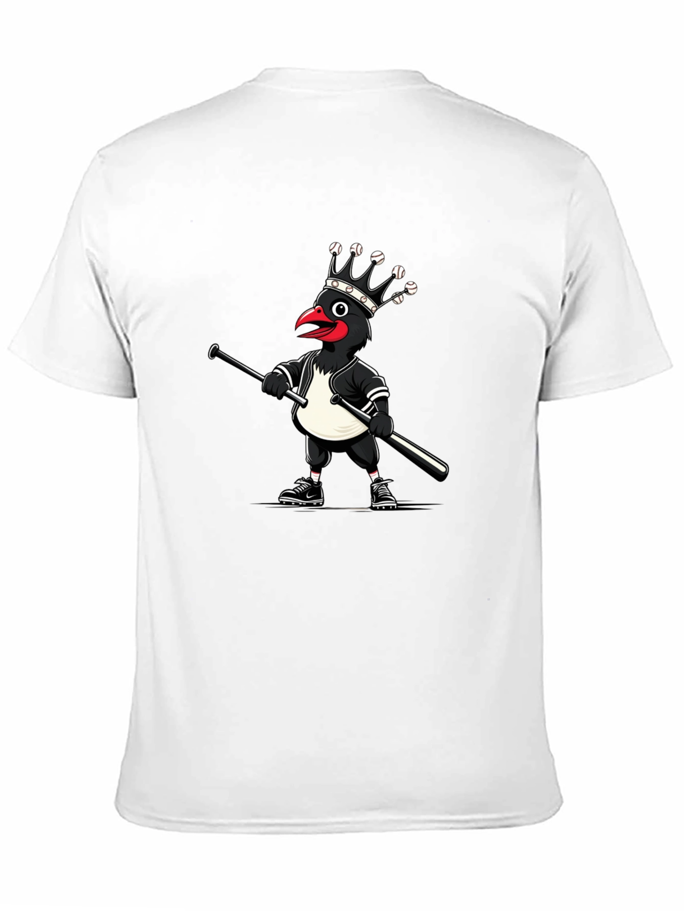 Black Baseball Crow T-Shirt view 11