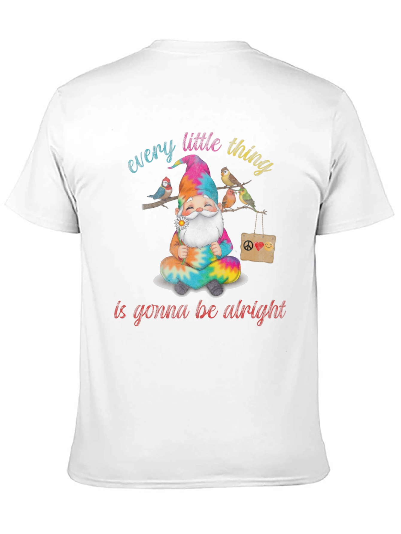 Black Every Little Thing Gnome T-Shirt view 11