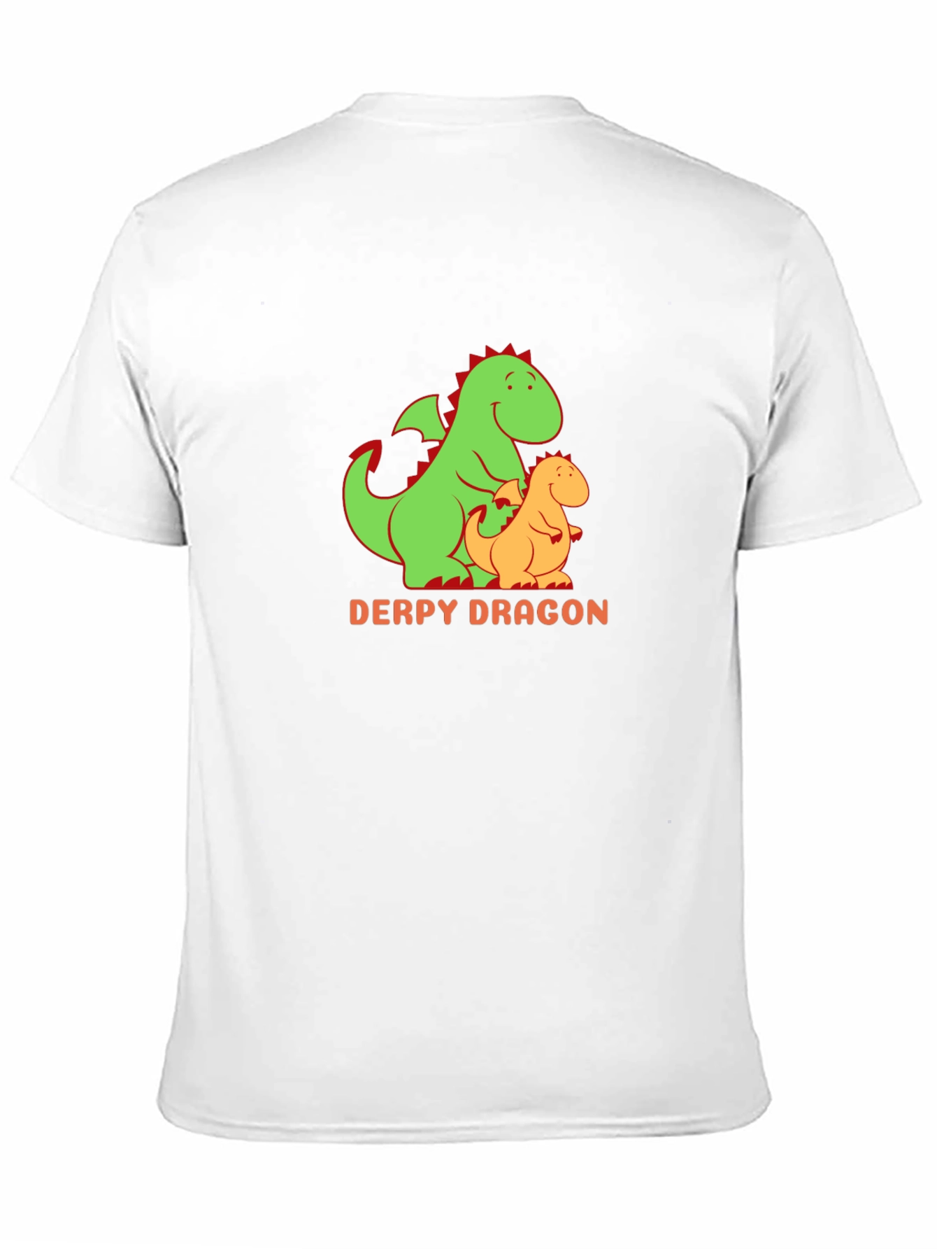 Black Derpy Dragon Graphic Tee - Black Cotton T-Shirt view 11