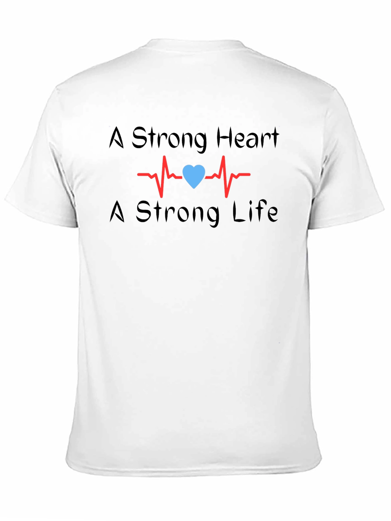 Black Strong Heart Strong Life Graphic T-Shirt view 11