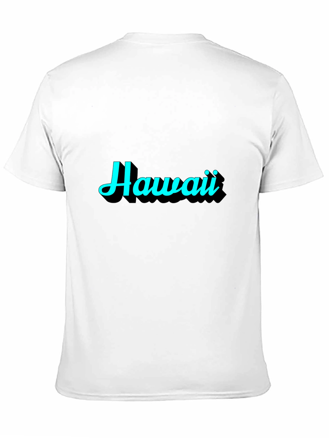 Hawaii Graphic Print Black T-Shirt - 11