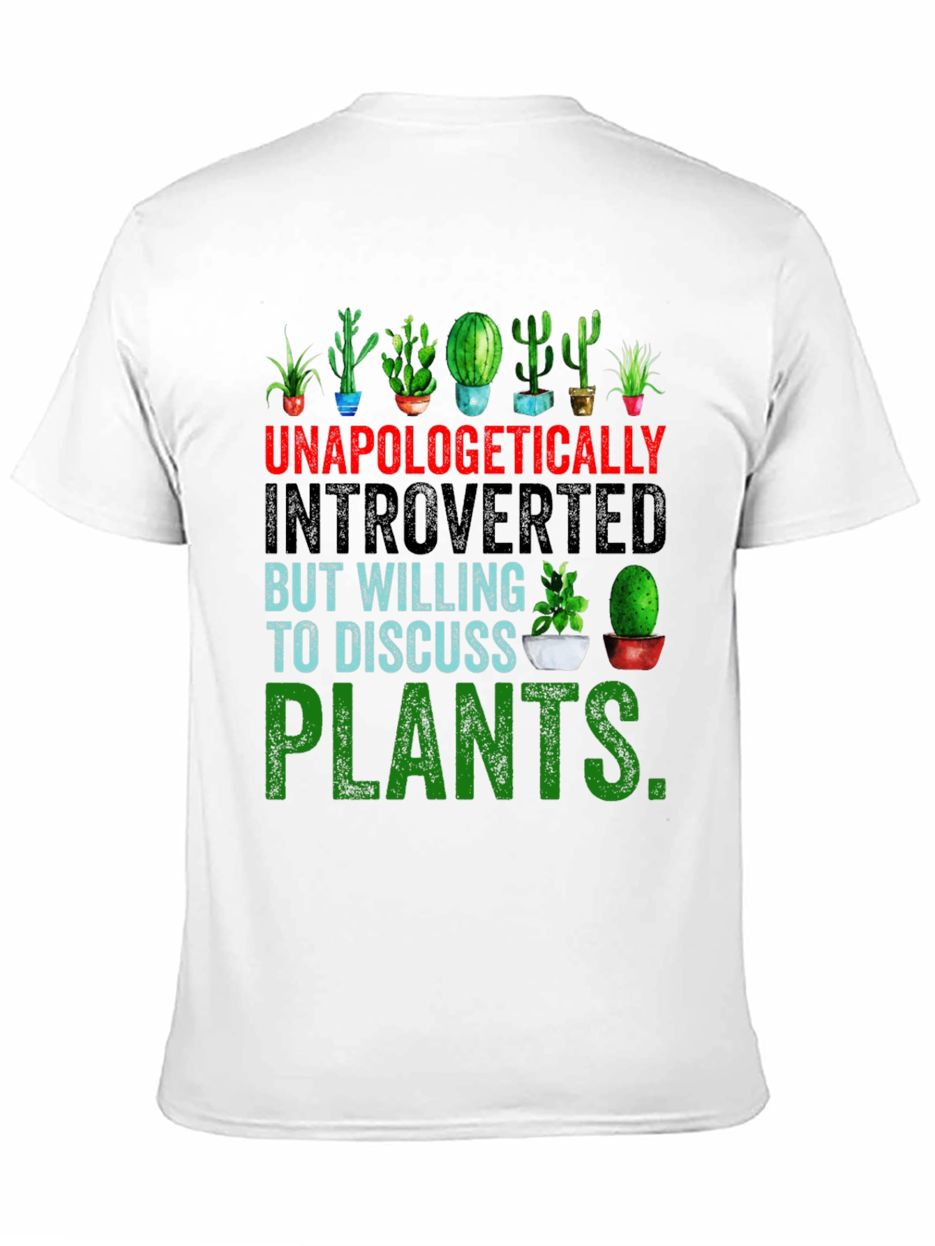 Black Introverted Plant Lover T-Shirt view 11