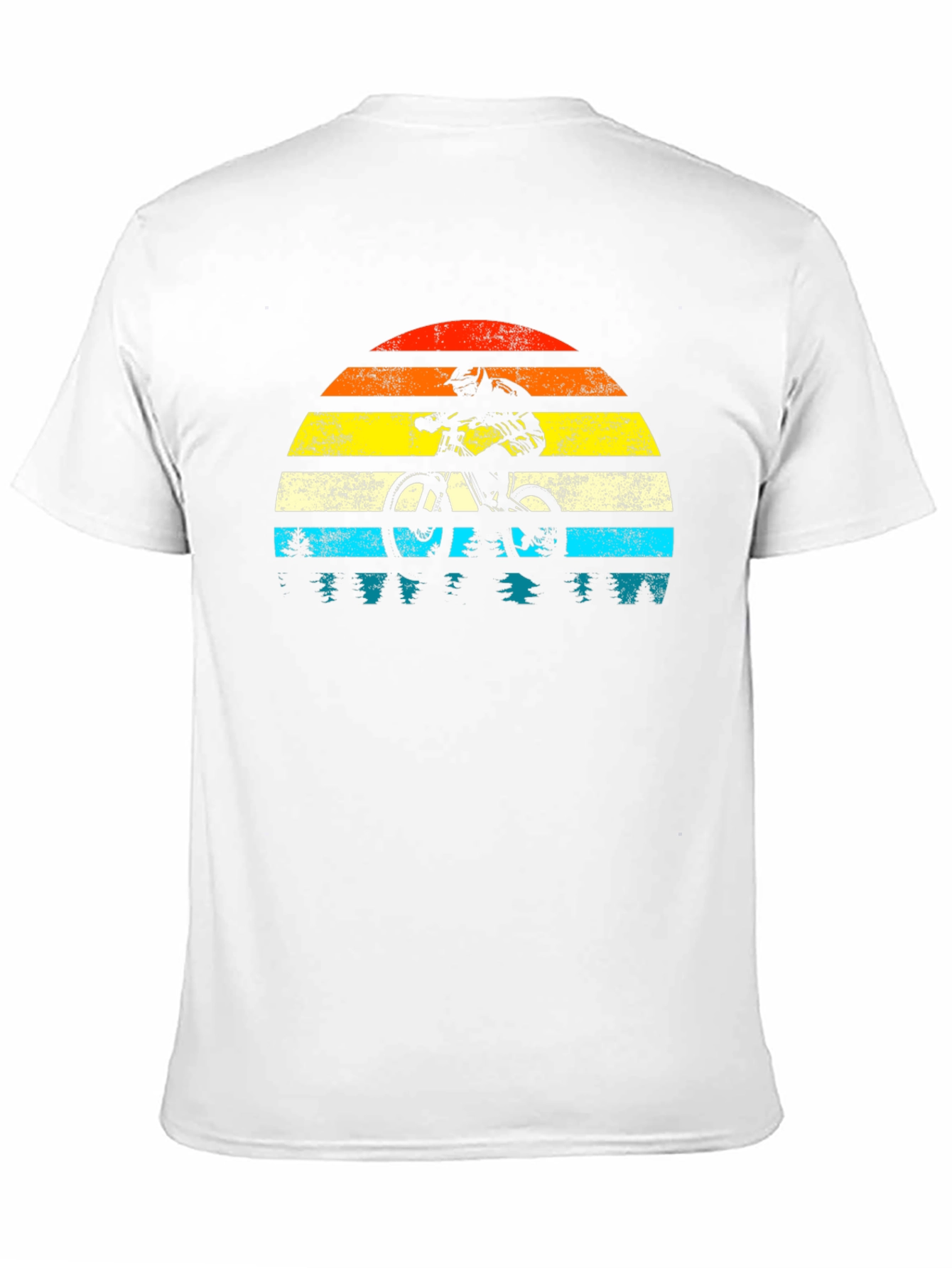 Black Mountain Biker Sunset Graphic Tee - Black view 11