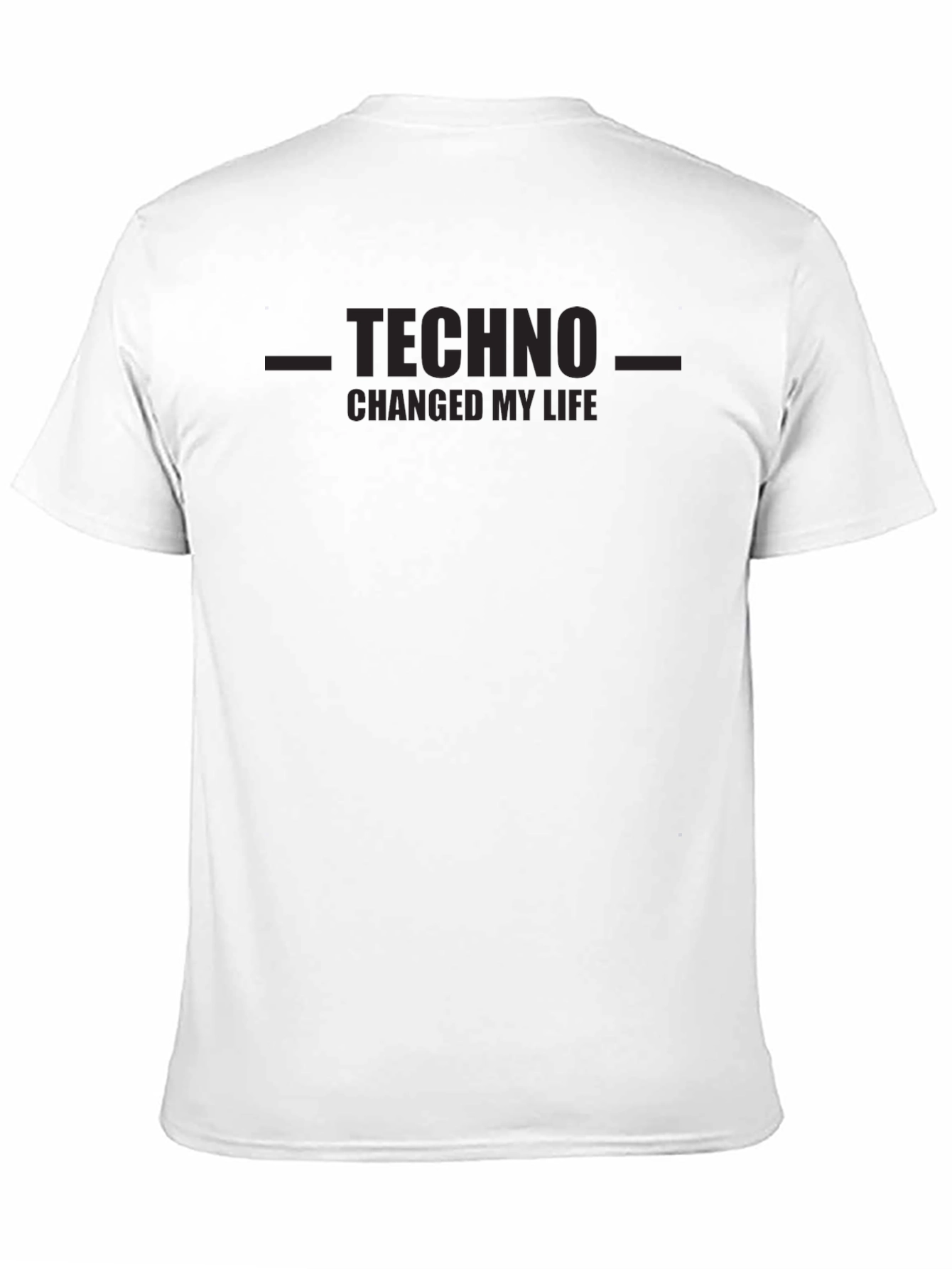 Black Techno Changed My Life T-Shirt - Black Graphic Tee view 11