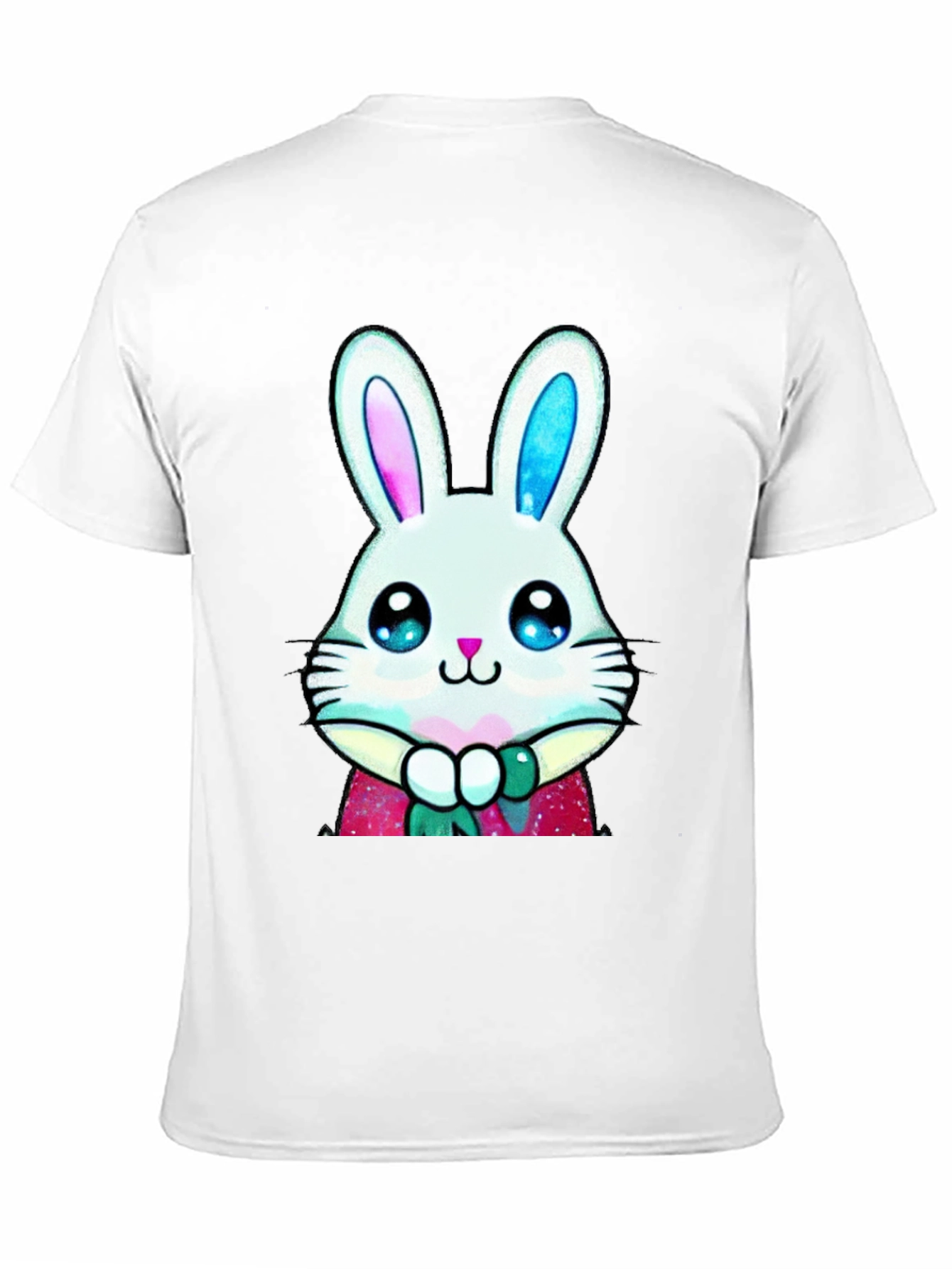Black Cute Bunny Graphic Tee - Easter Style view 11