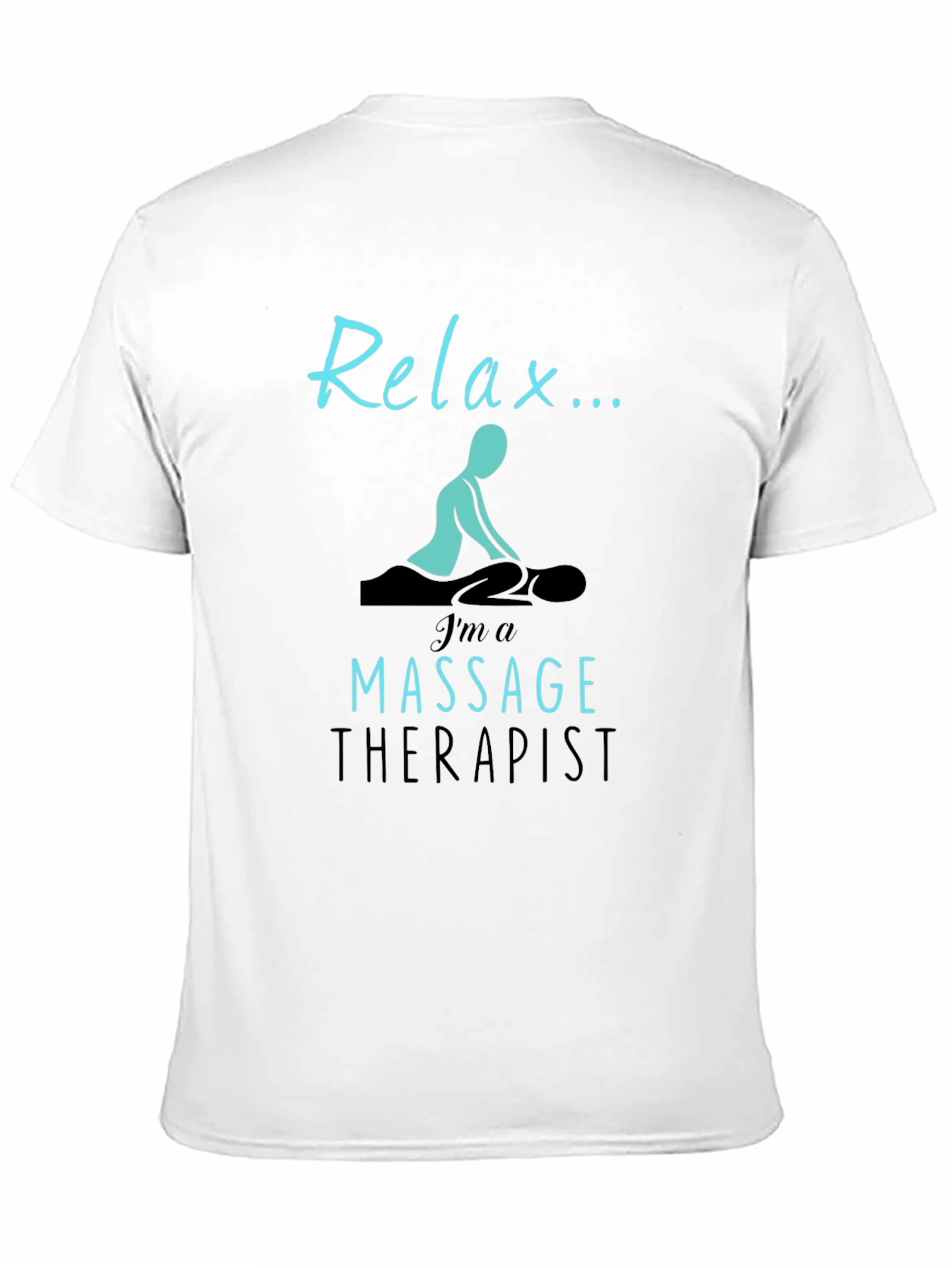 Black Relax Massage Therapist T-Shirt - Unisex view 11