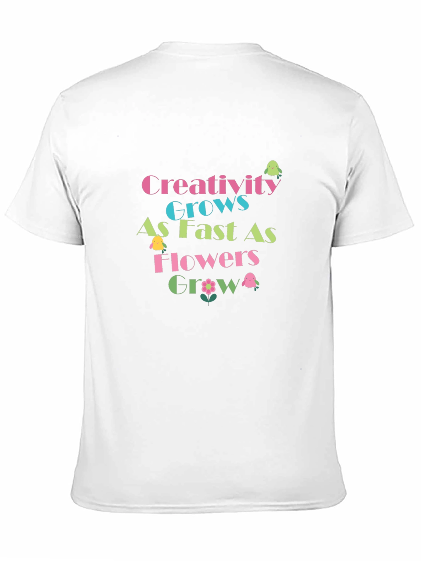 Black Creativity Grows T-Shirt - Black Graphic Tee view 11