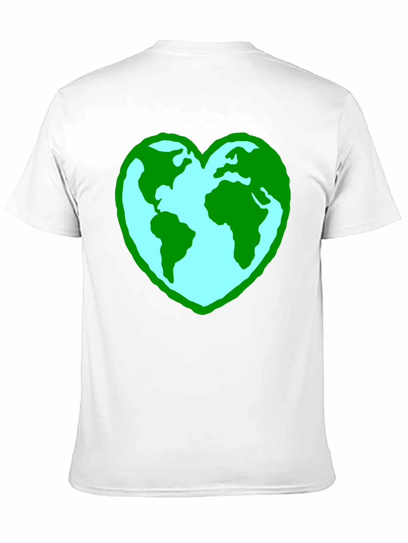 Black Earth Heart Graphic Tee - Black Unisex Shirt view 11