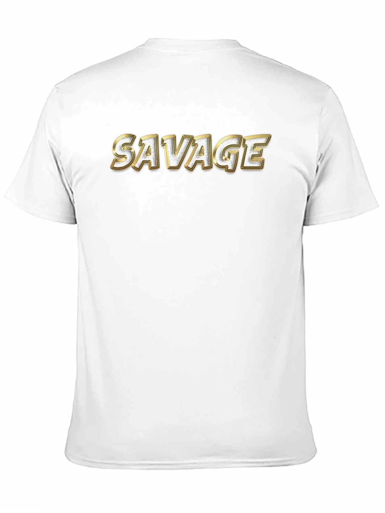 Black Savage Graphic Print Crew Neck T-Shirt view 11