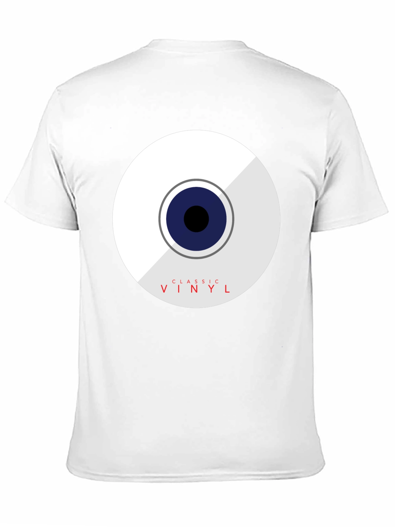 Black Classic Vinyl Graphic Tee - Black Cotton Blend view 11