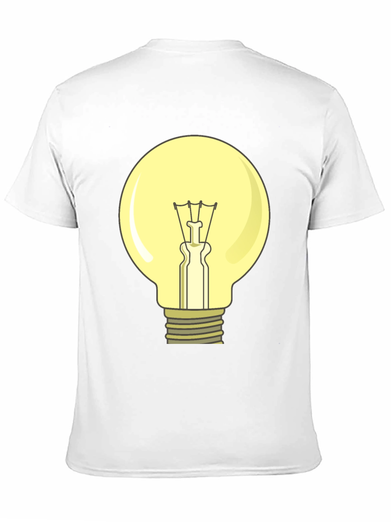 Black Light Bulb Graphic T-Shirt - Illuminating Design! view 11