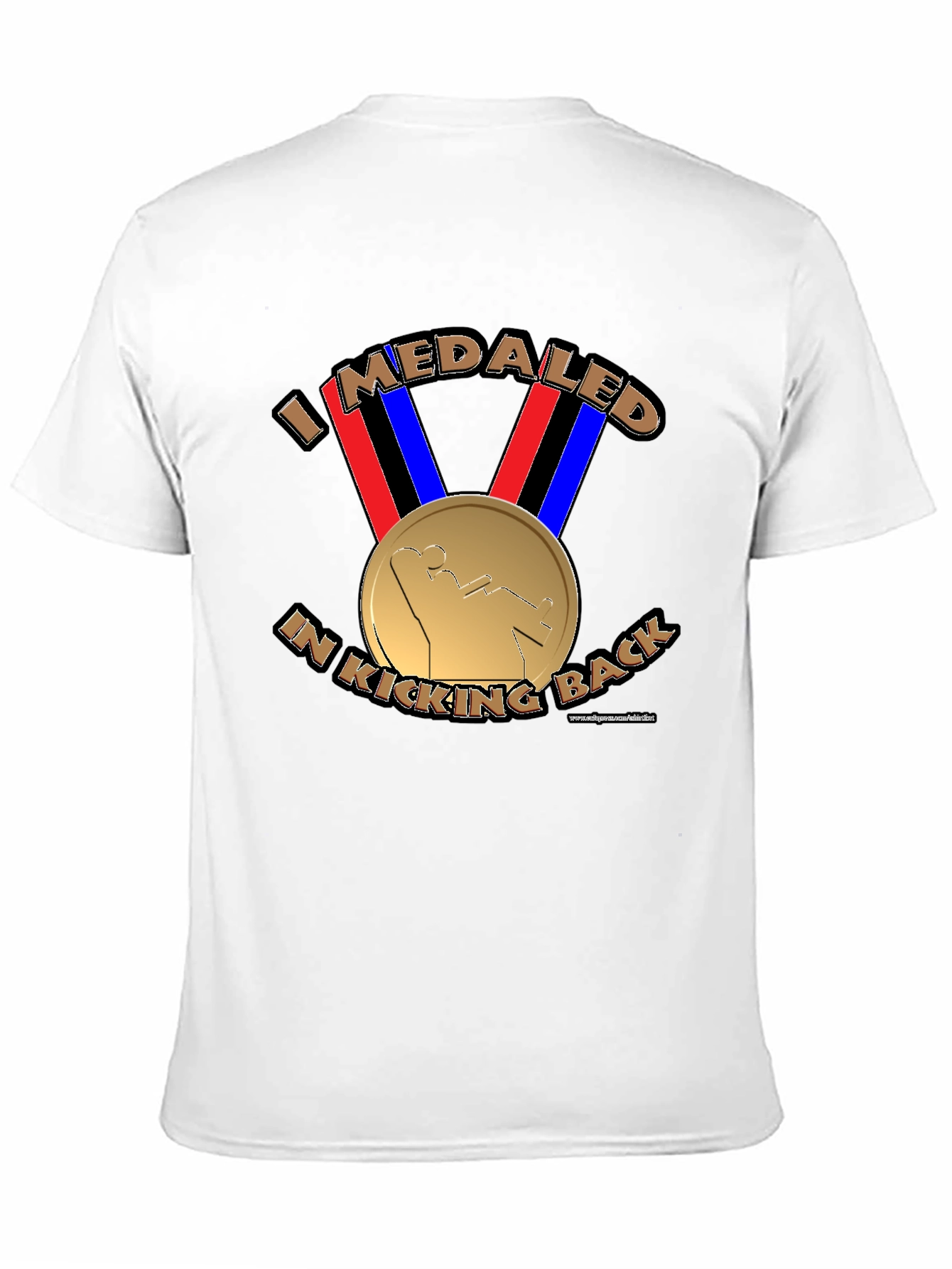 Black I Medaled In Kicking Back Funny T-Shirt view 11