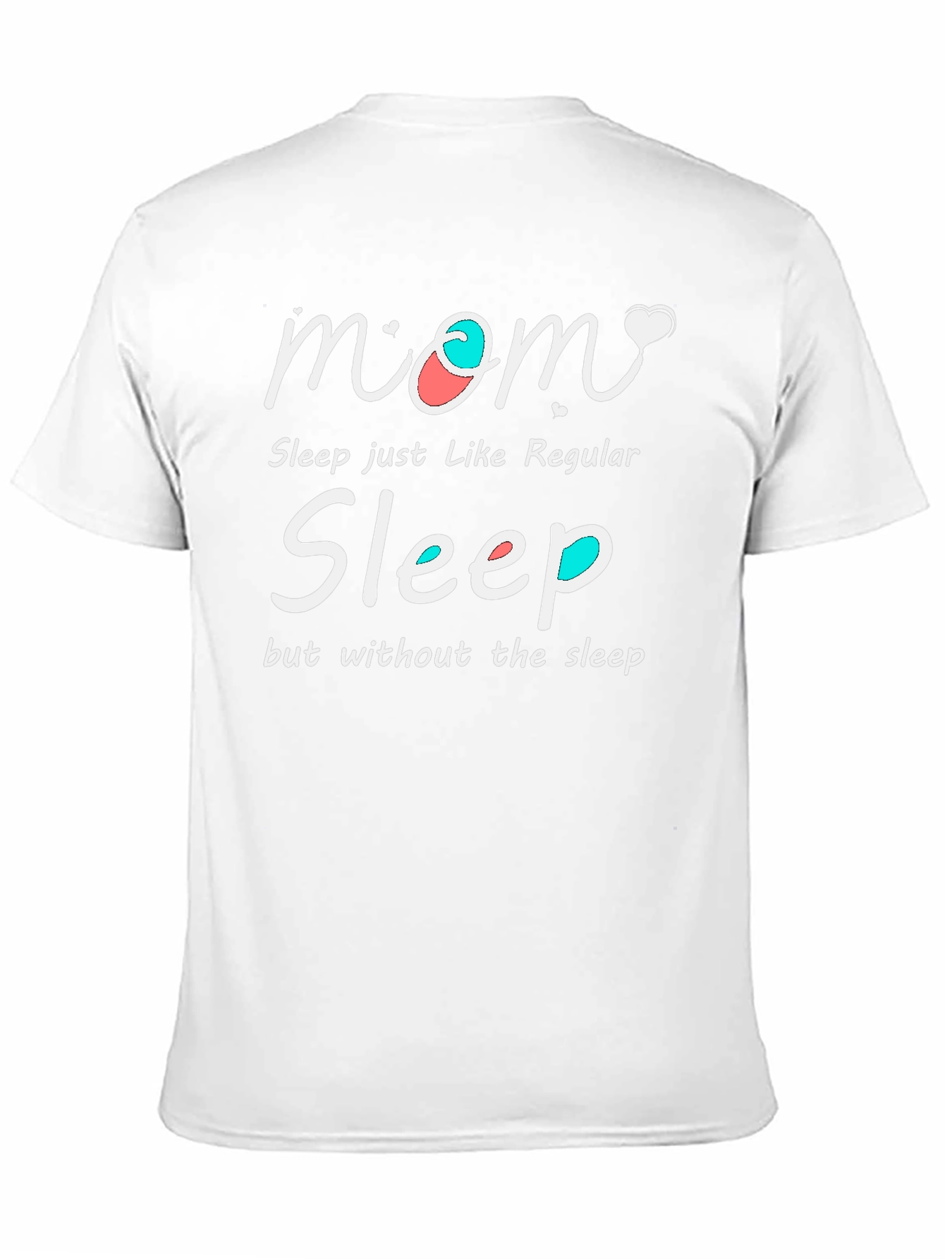 Black Mom Sleep Funny Graphic T-Shirt view 11