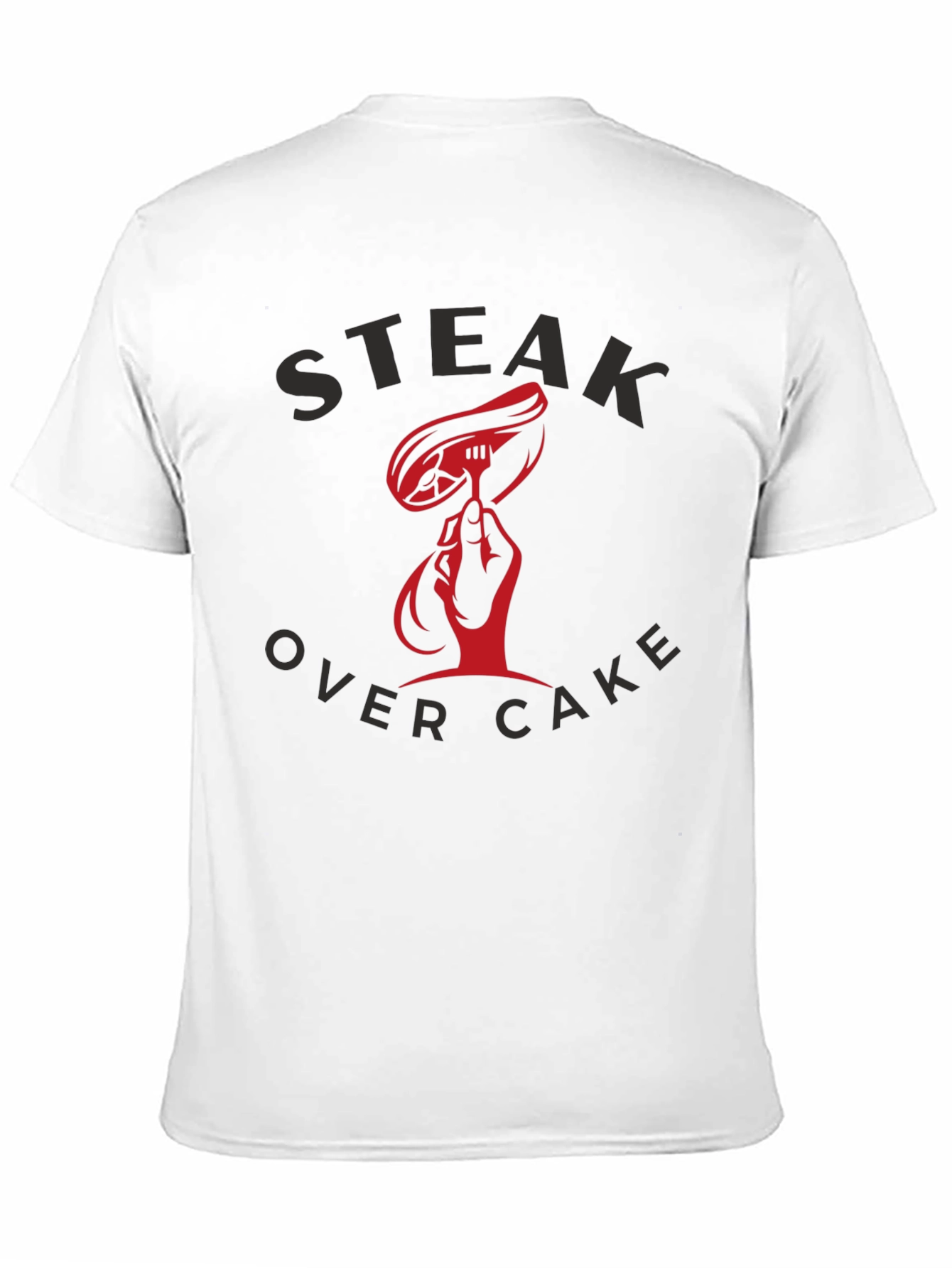 Black Steak Over Cake Graphic T-Shirt - Black view 11