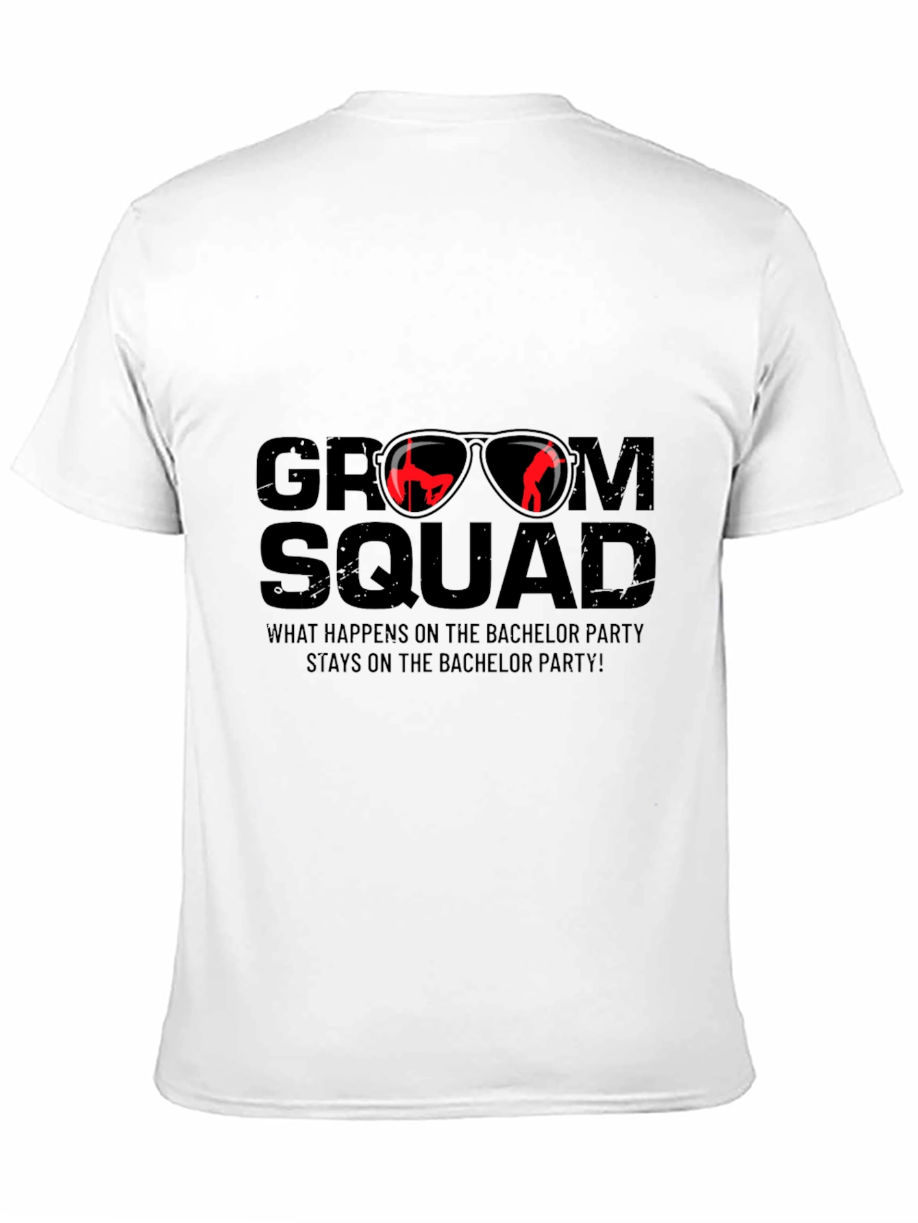 Black Groom Squad Bachelor Party T-Shirt view 11