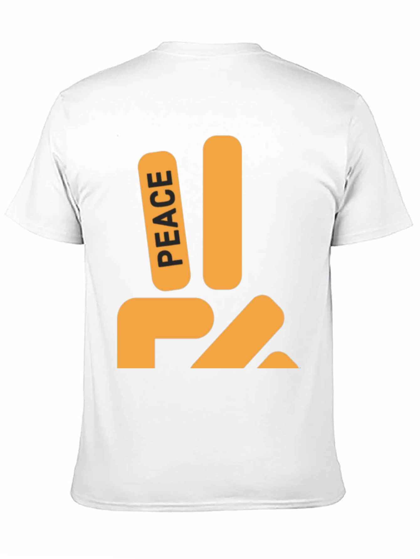 Black Peace Sign Graphic Tee - Stylish Comfort view 11