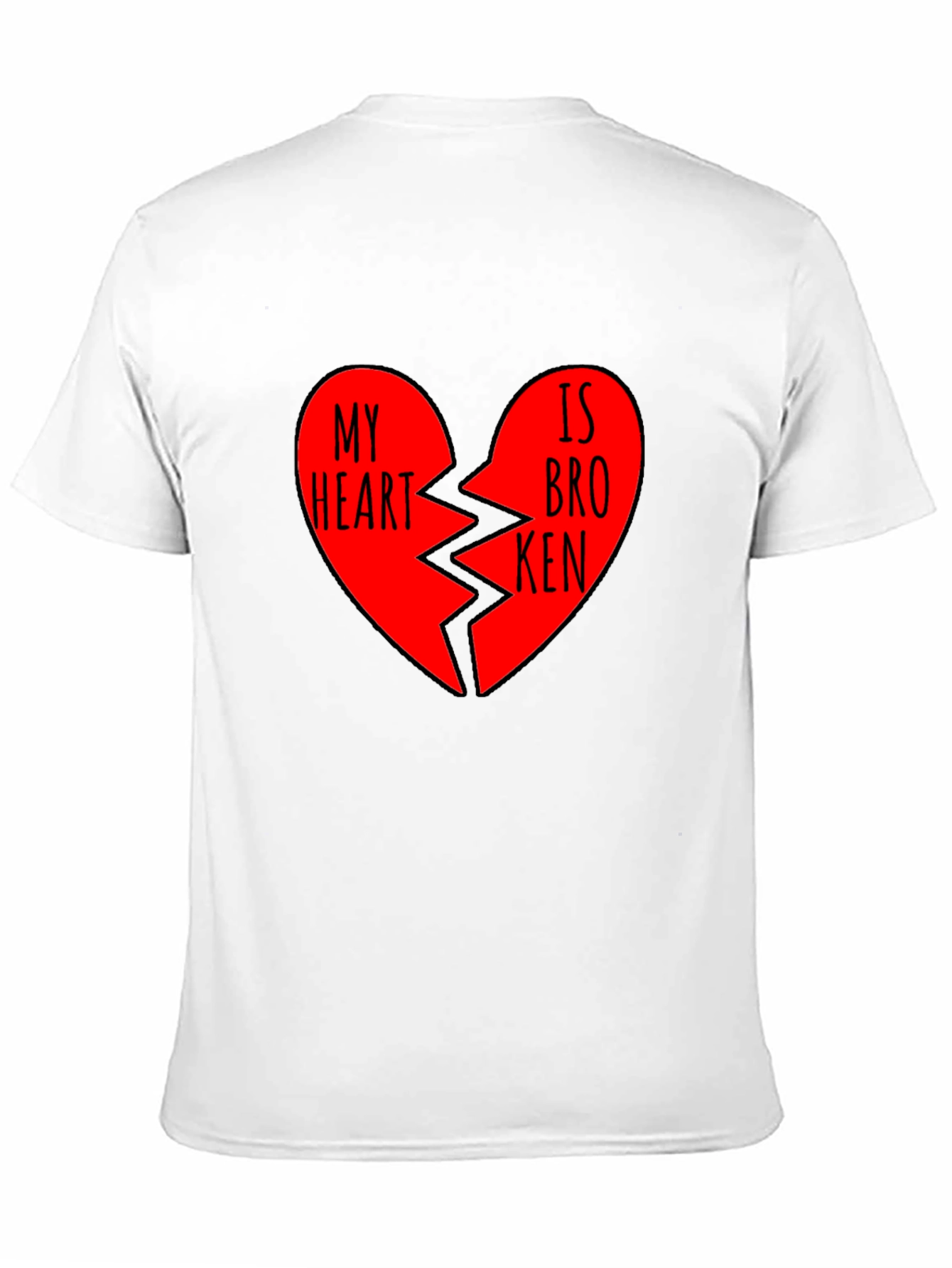 Black My Heart is Broken Graphic T-Shirt view 11