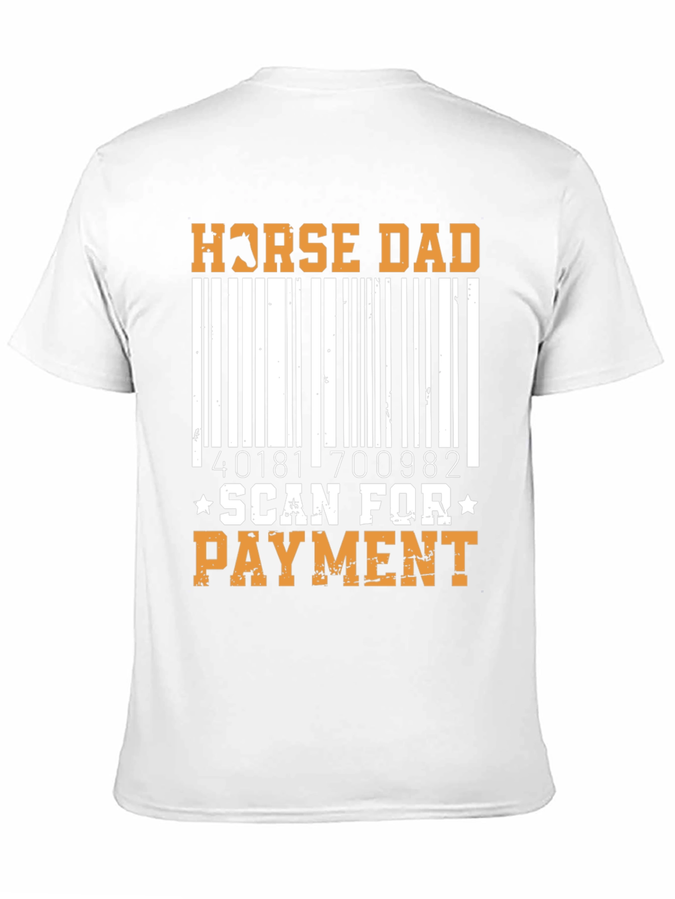 Black Horse Dad Scan for Payment T-Shirt view 11