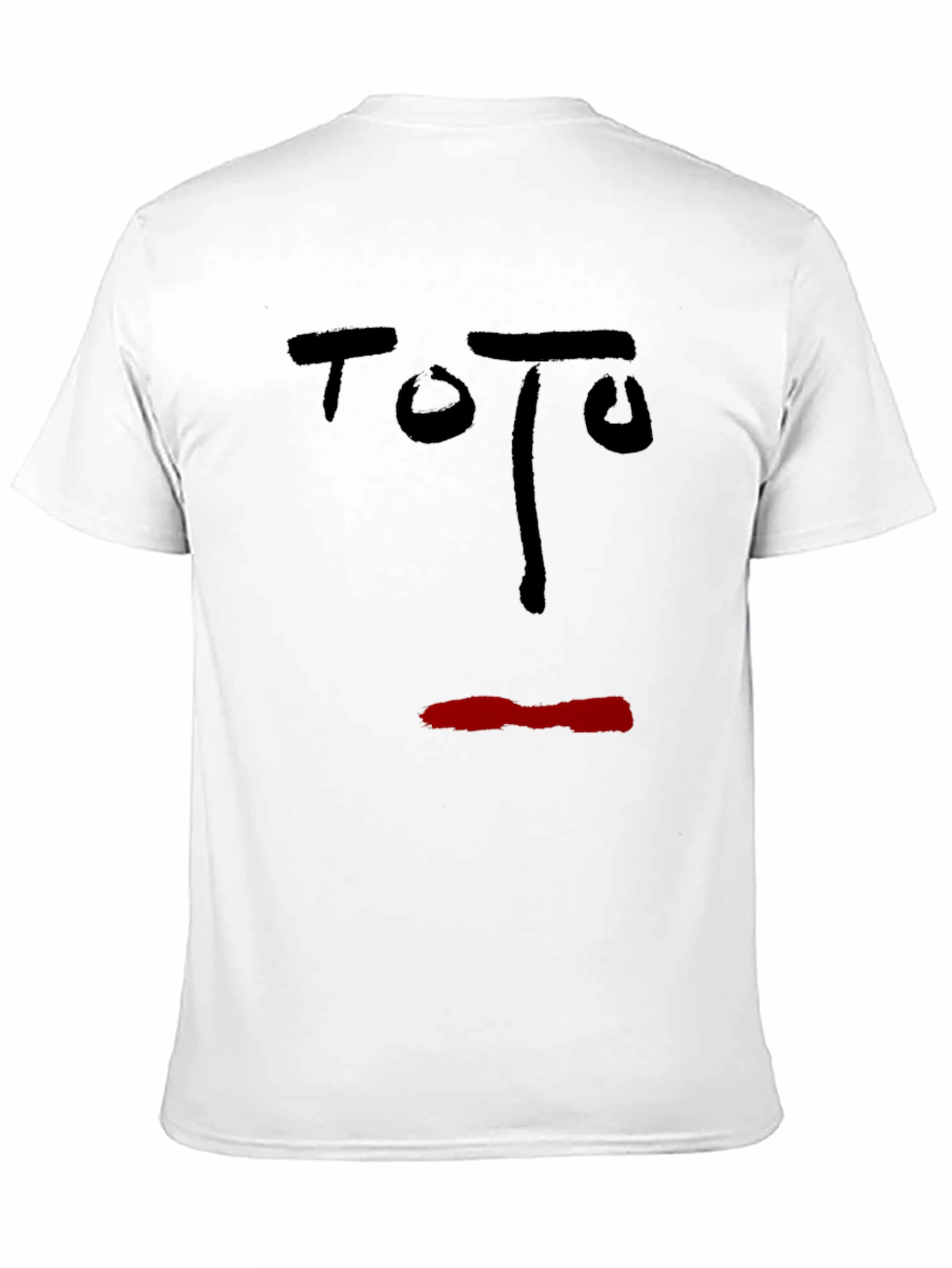 Black Abstract Face Graphic T-Shirt - Black view 11