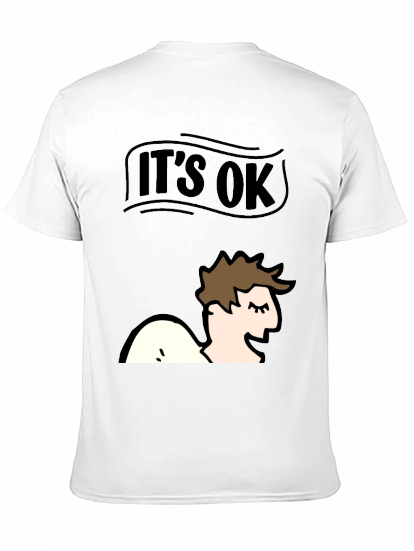 Black It's Ok T-Shirt - Funny Graphic Tee view 11