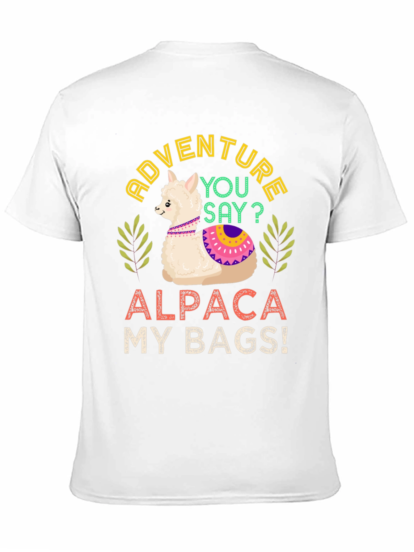 Black Adventure Alpaca My Bags! T-Shirt view 11