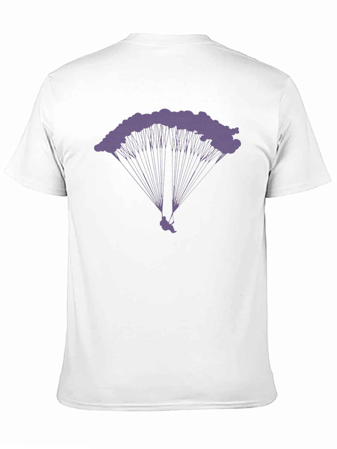 Black Parachute T-Shirt - Skydiving Graphic Tee view 11