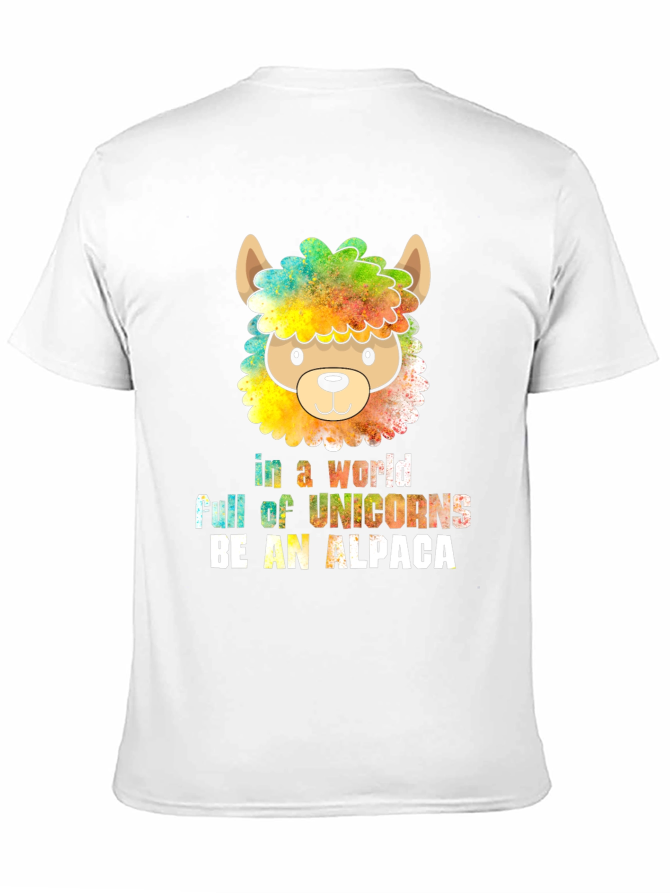 Black Be an Alpaca T-Shirt - Quirky Animal Graphic Tee view 11