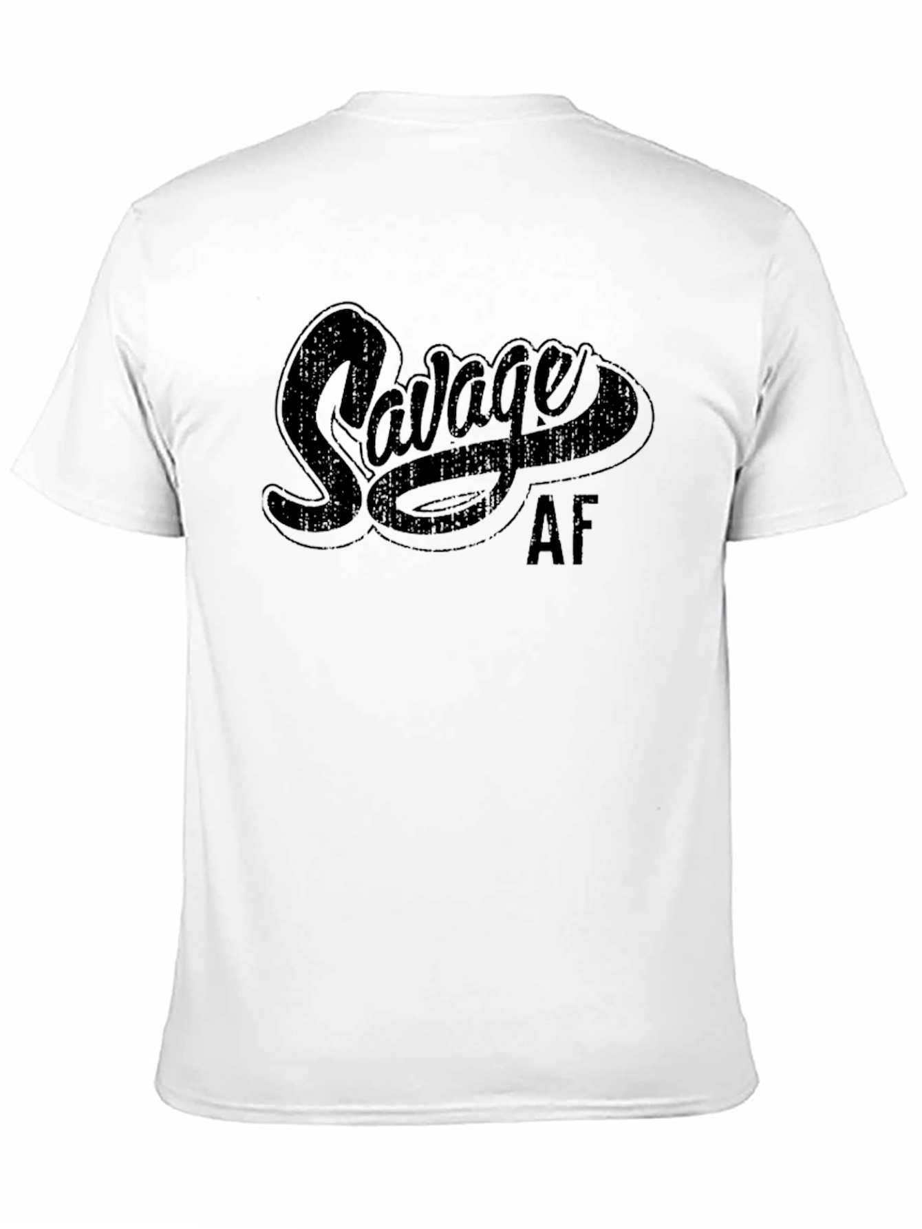 Black Savage AF Graphic T-Shirt - Black view 11