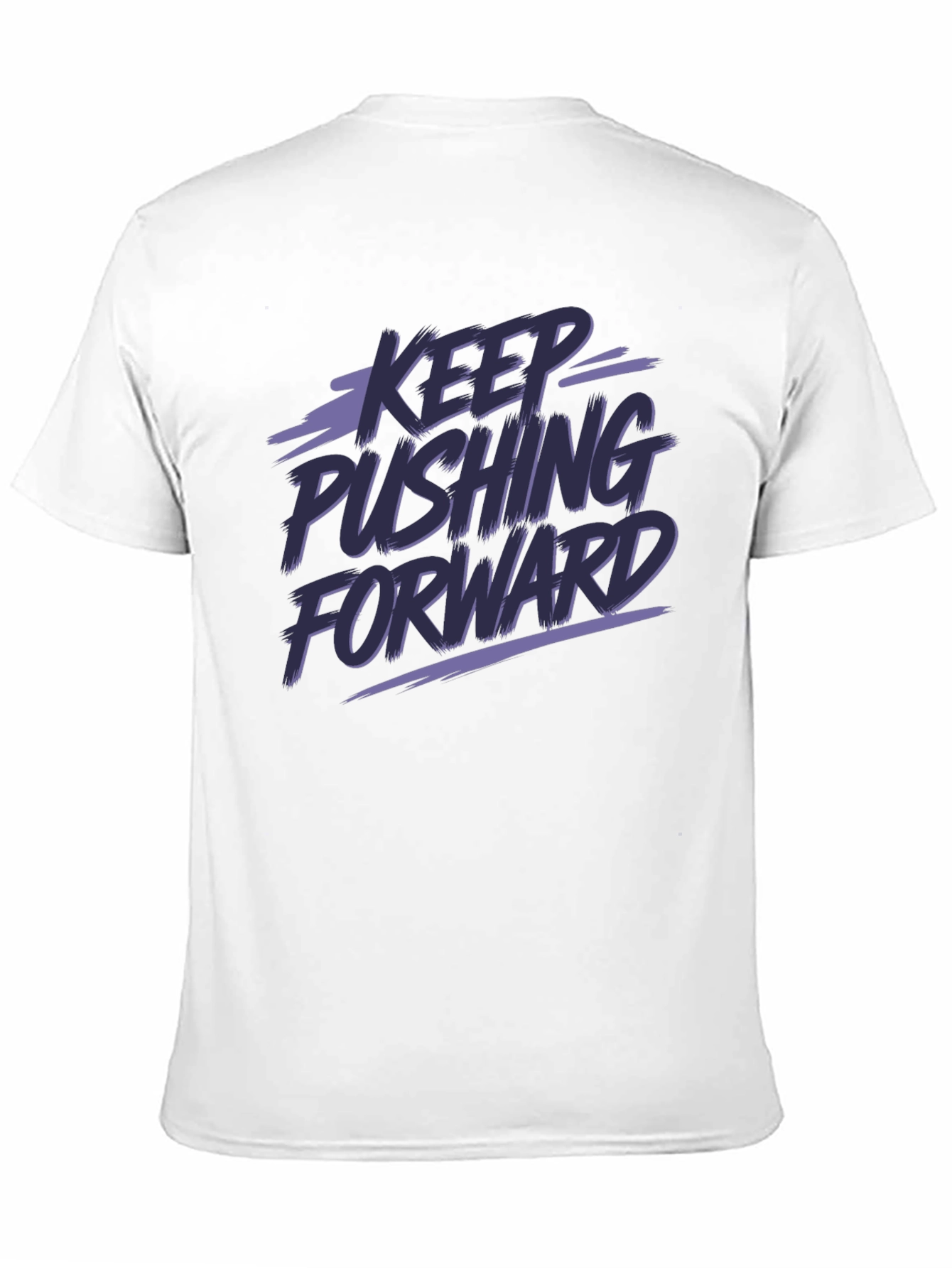 Black Keep Pushing Forward Graphic Tee view 11