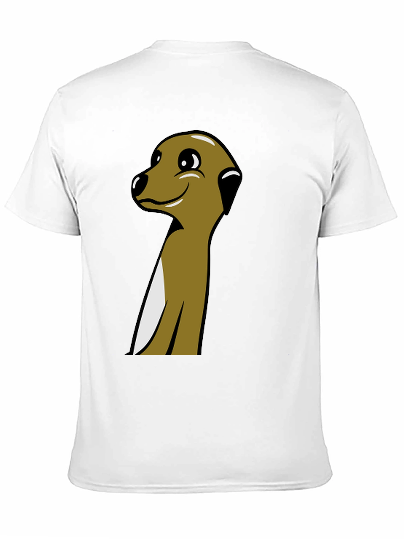 Black Meerkat Cartoon Graphic Tee - Black view 11