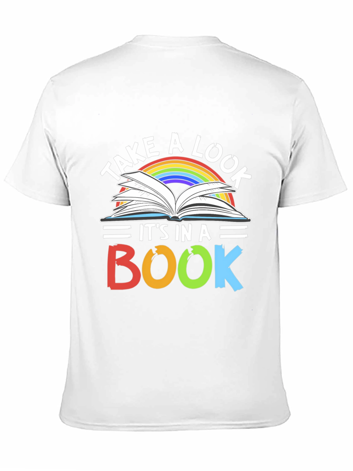 Black Take A Look It's In A Book T-Shirt view 11