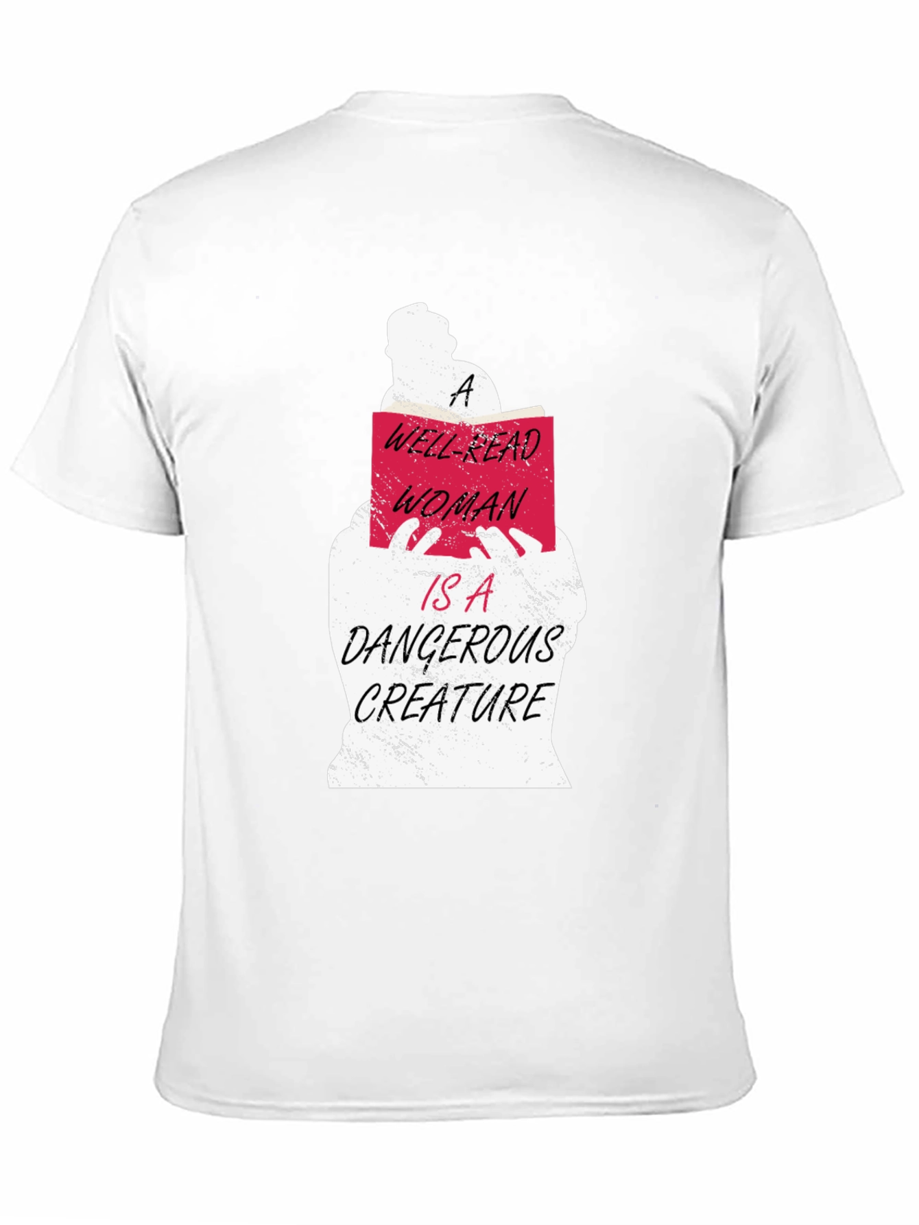 Black Well-Read Woman Graphic Tee - Book Lover's T-Shirt view 11