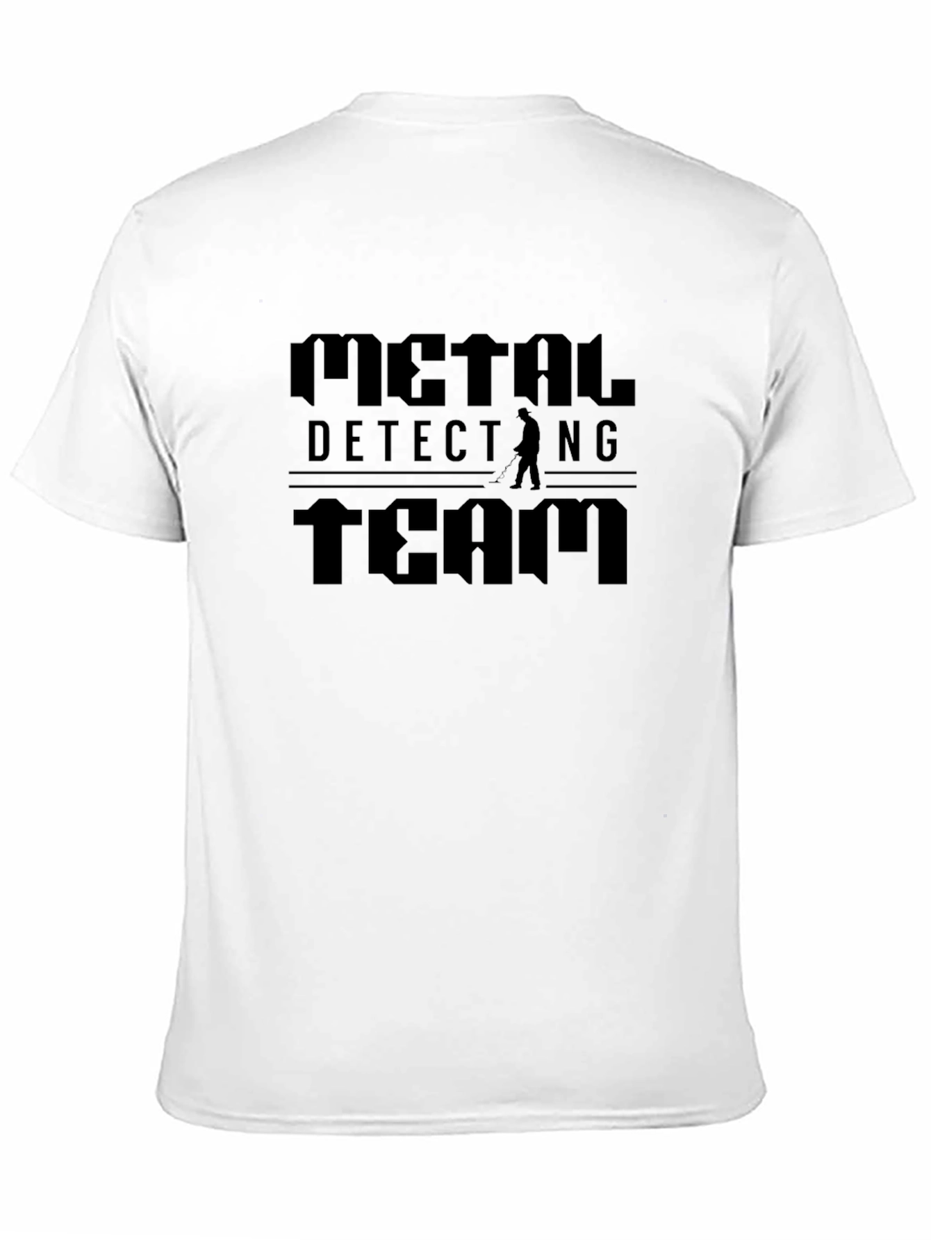 Black Metal Detecting Team Black Graphic T-Shirt view 11